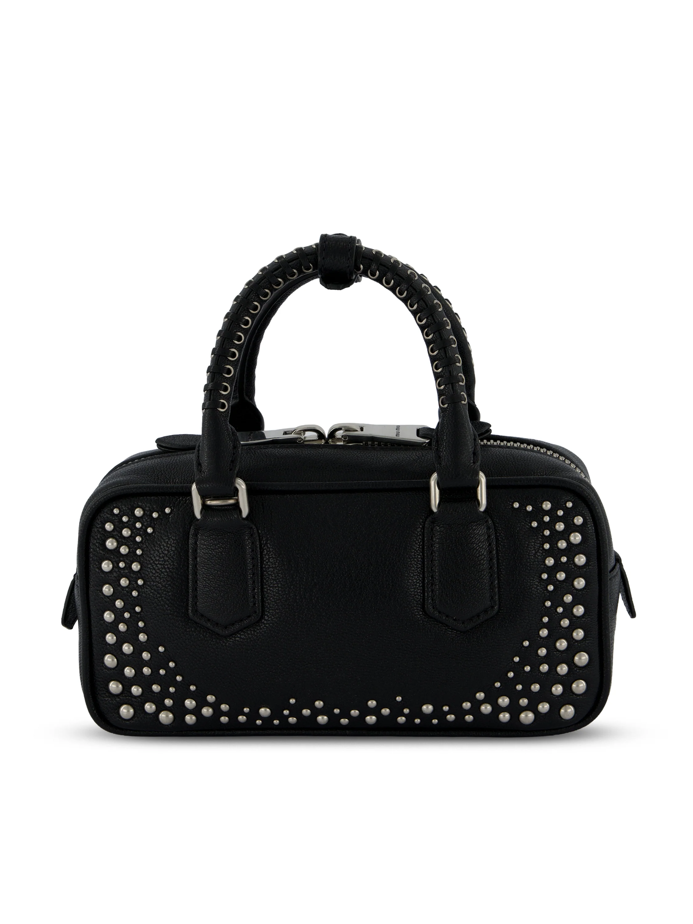 Borsa Arcadie in pelle con borchie 5BB142 2ZSQF0002 MIU MIU