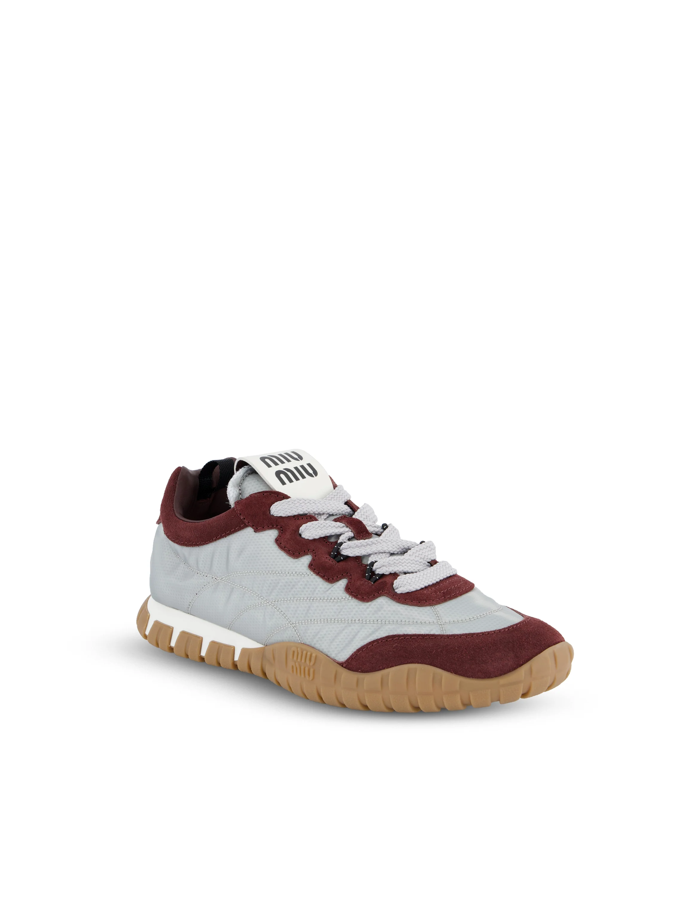 Sneakers Tyre in Tessuto Tecnico e Pelle Scamosciata 5E417E 3ZOFF0P1O MIU MIU