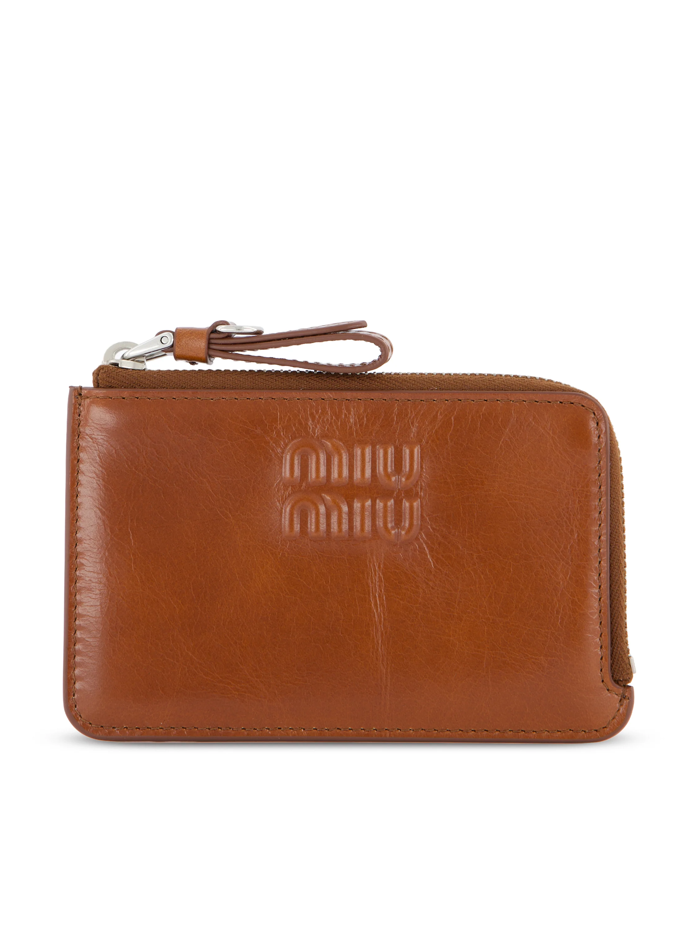 Portacarte a busta in pelle 5MB066 2A44F0BW5 MIU MIU 