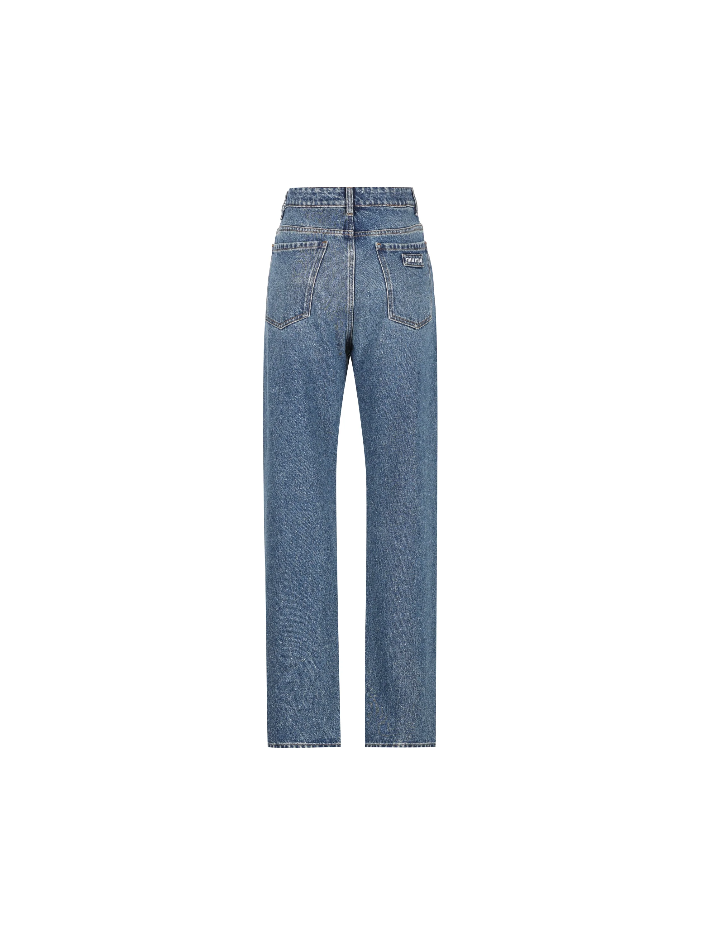 Jeans realizzati in cotone. GWP607 192UF0008 MIU MIU 