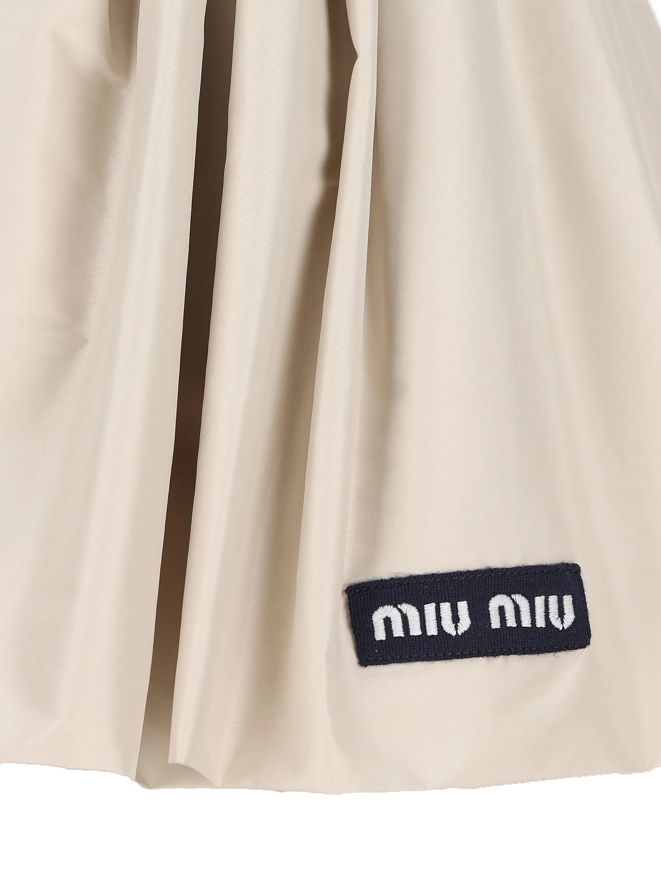Minigonna in pongé tec. MG2713 1904F0D91 MIU MIU