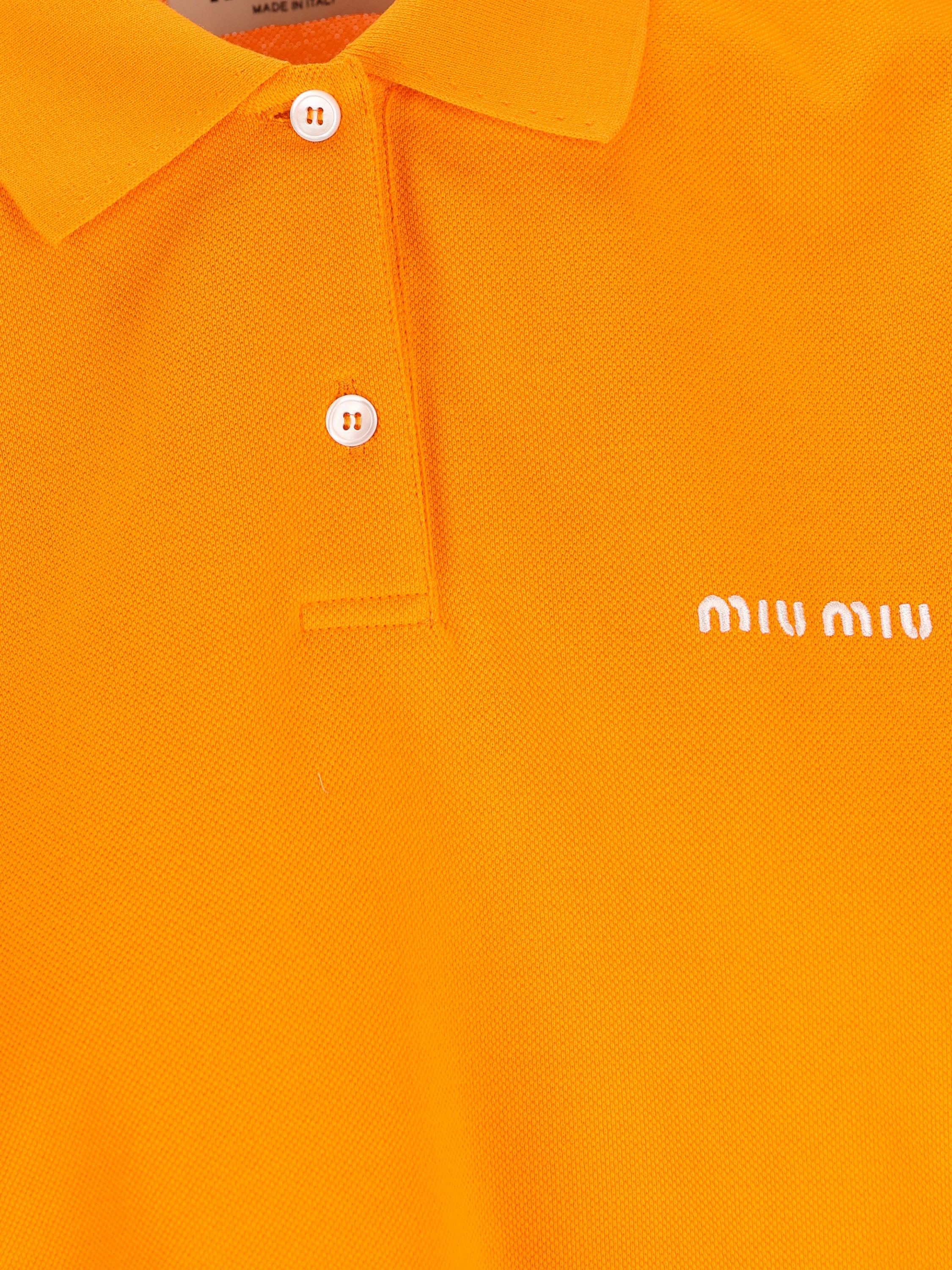 Polo realizzata in cotone. MJN535 14RWF0049 MIU MIU 