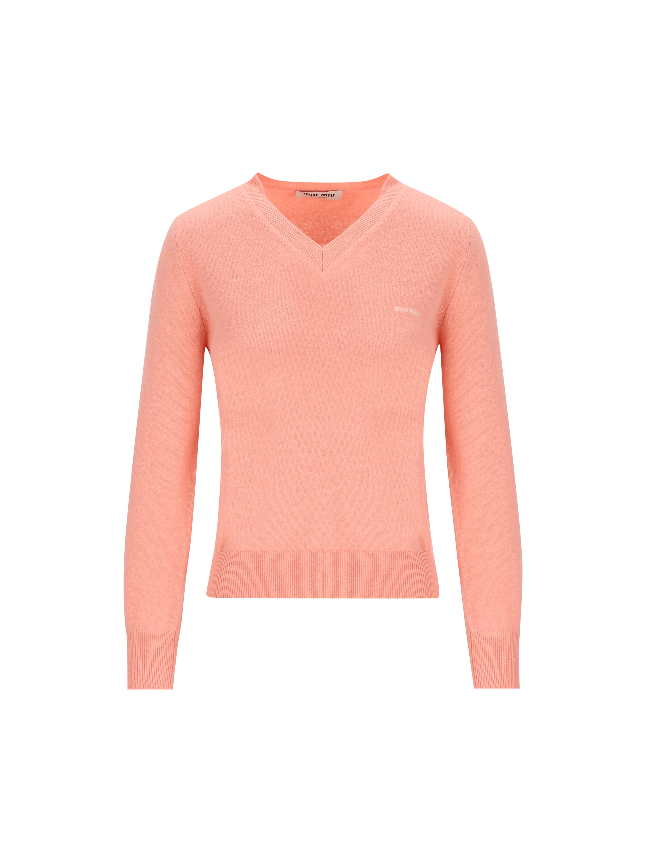 Maglione in Lana Vergine con Scollo a V MML08K 6600F0075 MIU MIU 