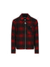 Camicia con zip in jersey a quadri M2F00035 89BKBF49 MONCLER 