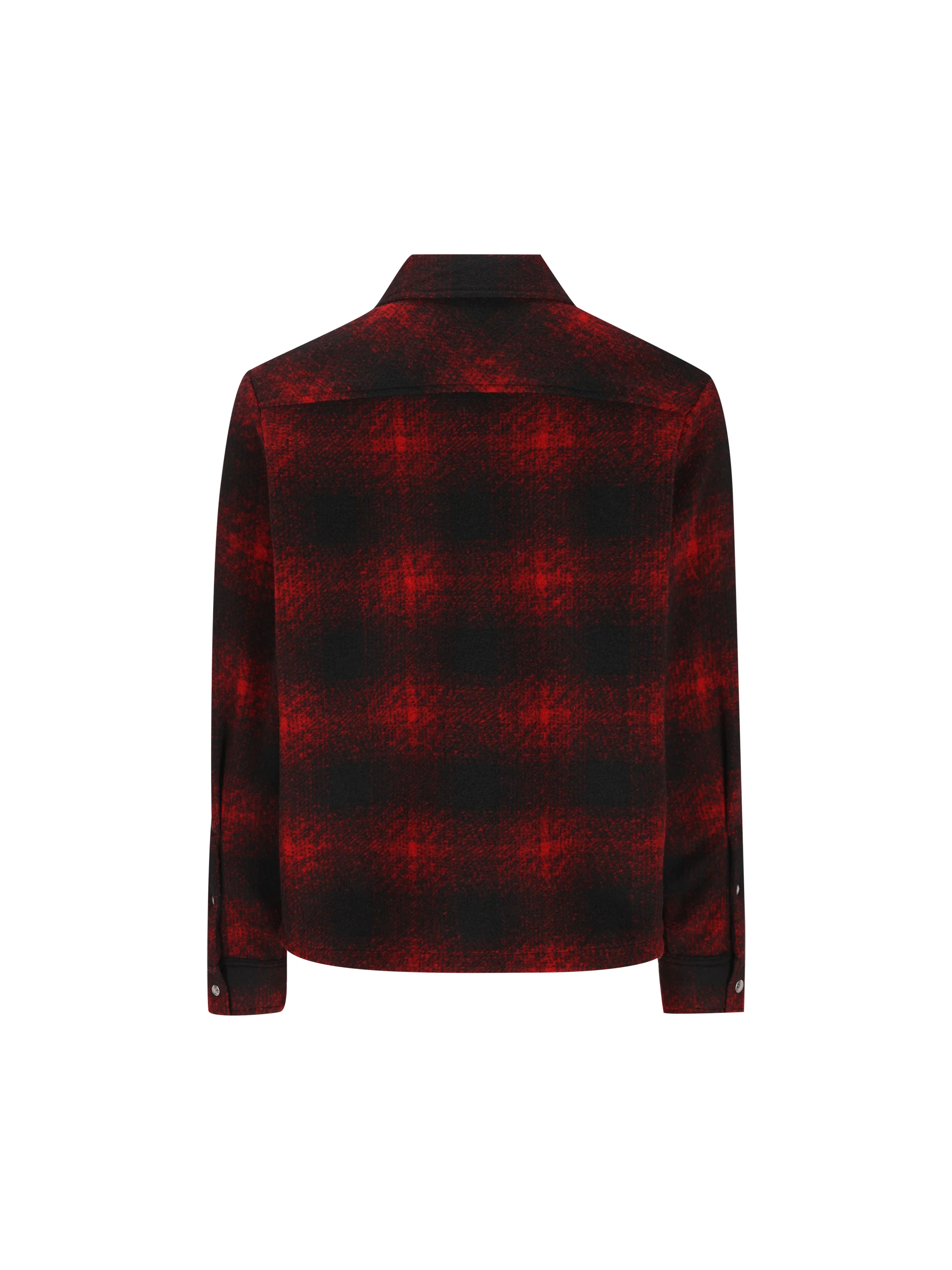 Camicia con zip in jersey a quadri M2F00035 89BKBF49 MONCLER