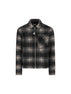 Camicia Moncler con zip in jersey a quadri M2F00035 89BKBF99 MONCLER 