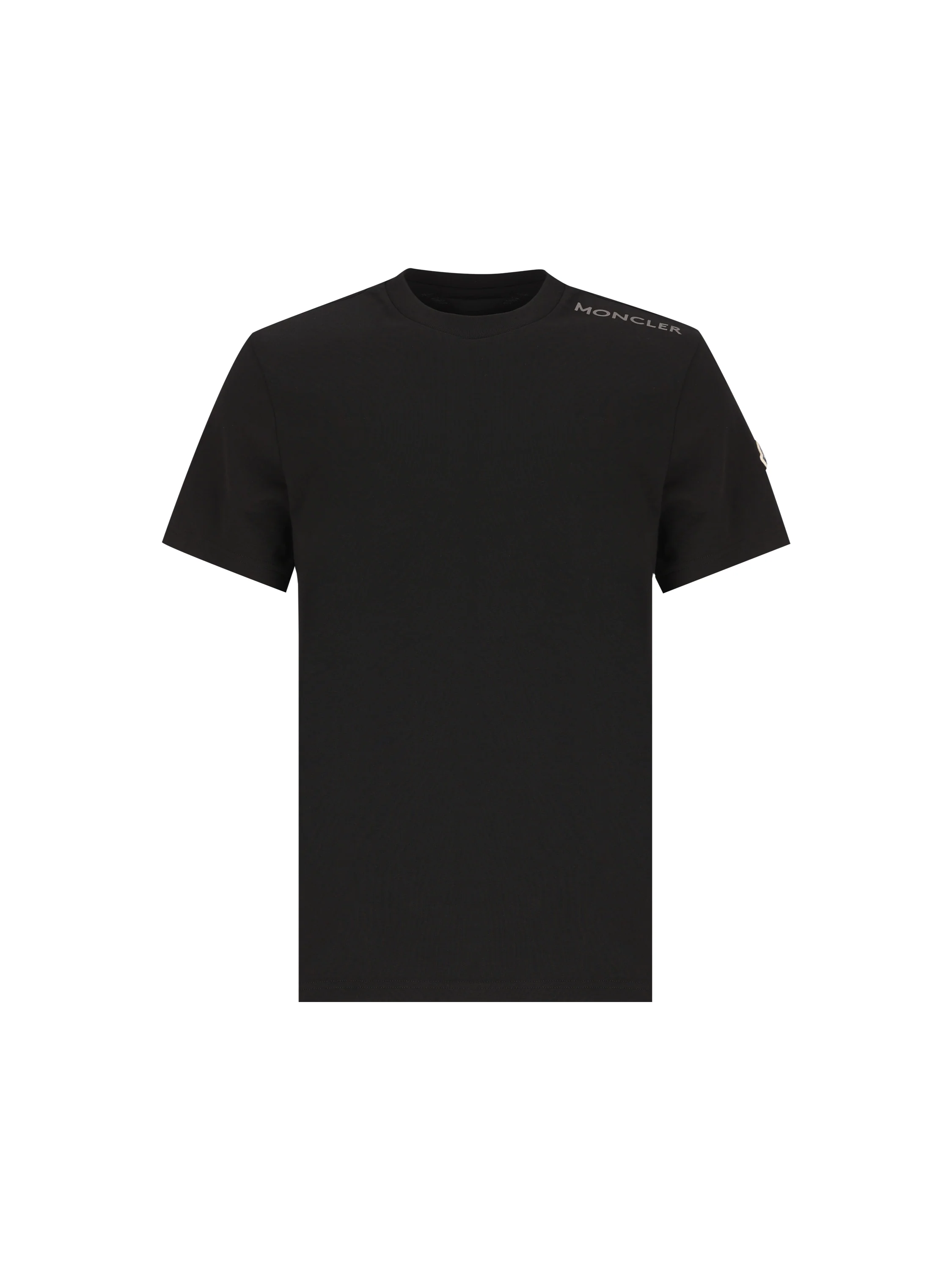 T-shirt in Cotone con Logo Stampato sulla Spalla M8C00035 89AUG999 MONCLER 