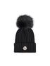 Berretto in Lana Merino con Pompon W3B00039 M1131999 MONCLER 