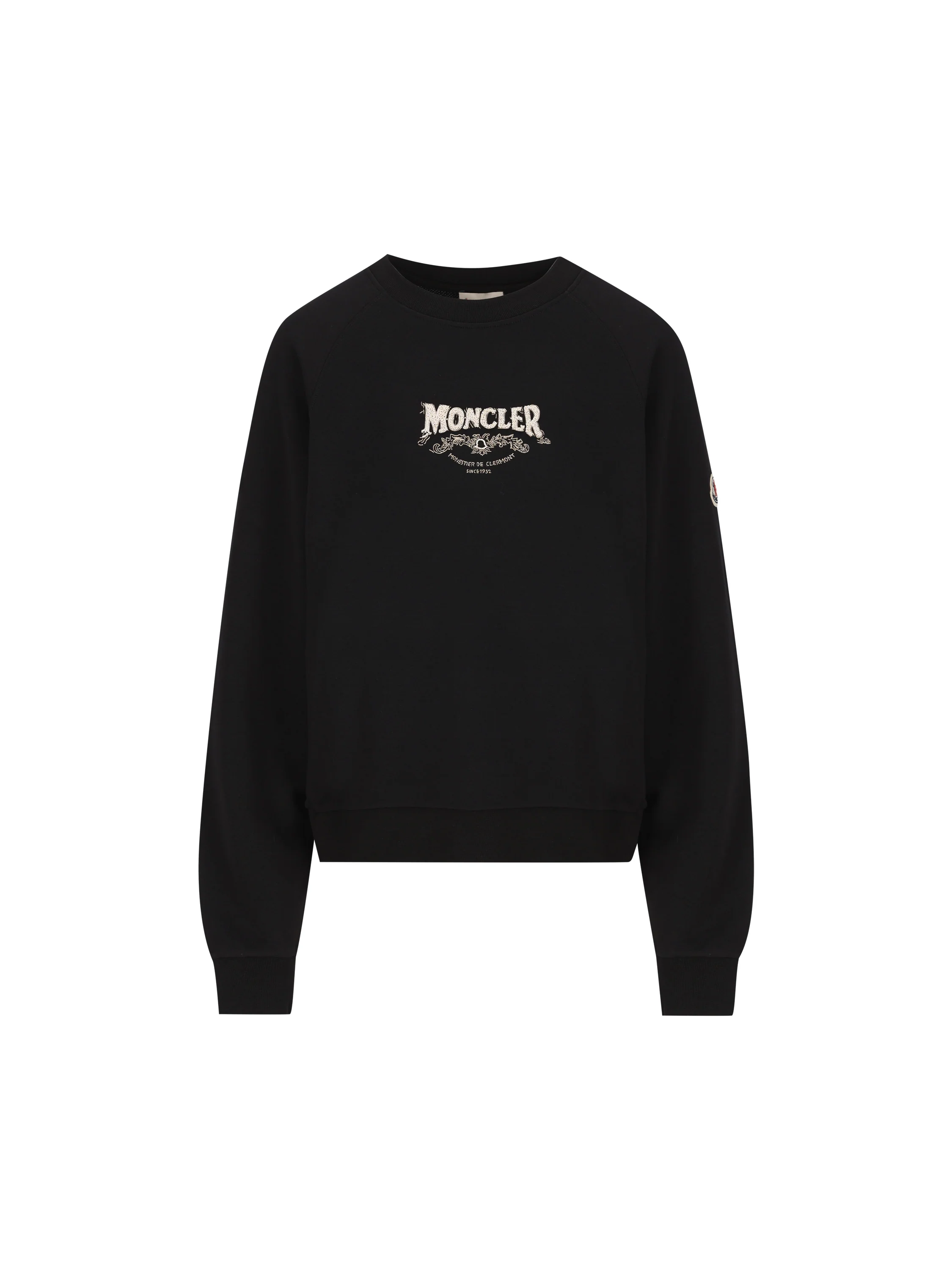 Felpa in Cotone con Logo Ricamato W8G00033 89ALI999 MONCLER 