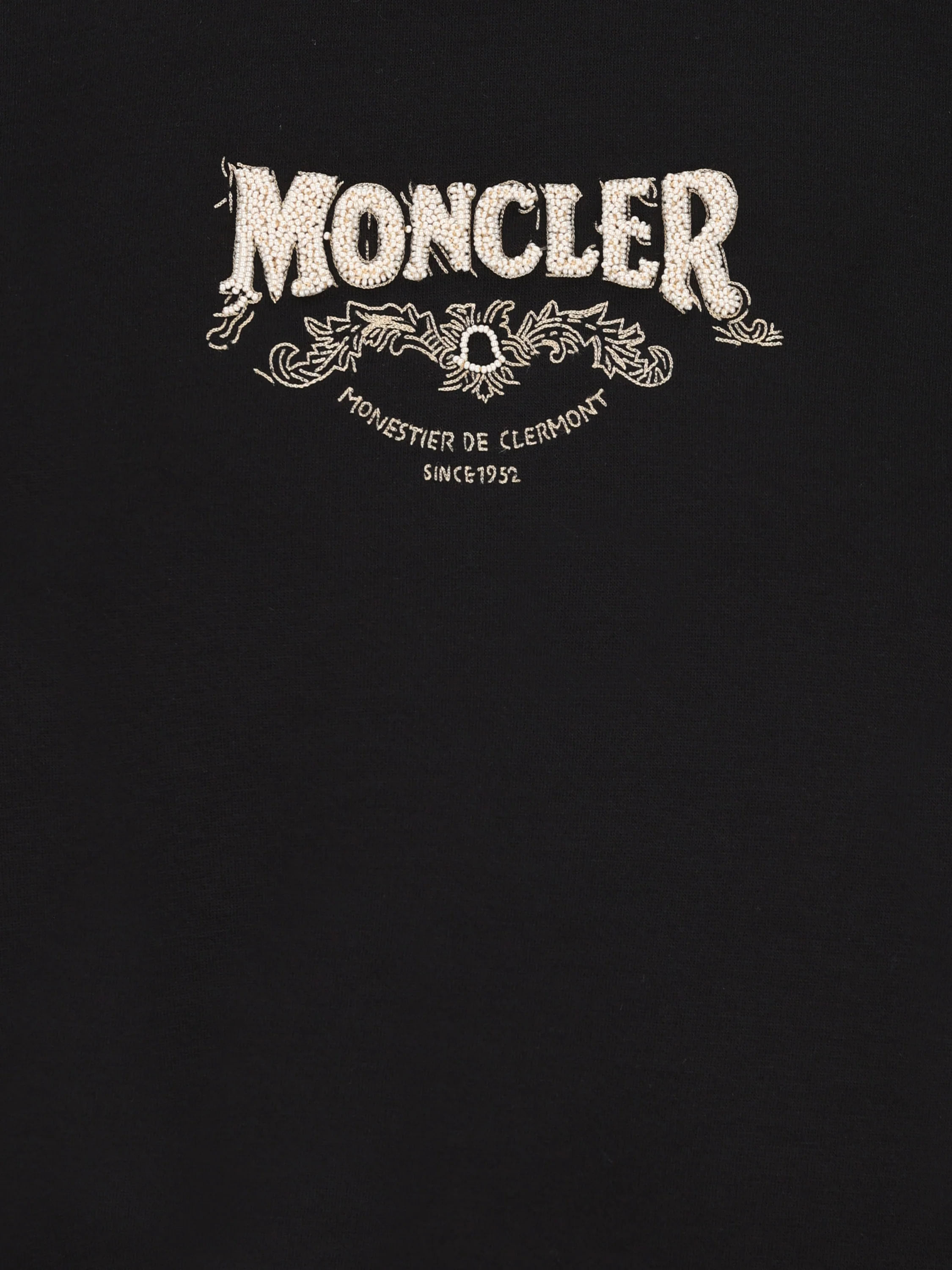 Felpa in Cotone con Logo Ricamato W8G00033 89ALI999 MONCLER 