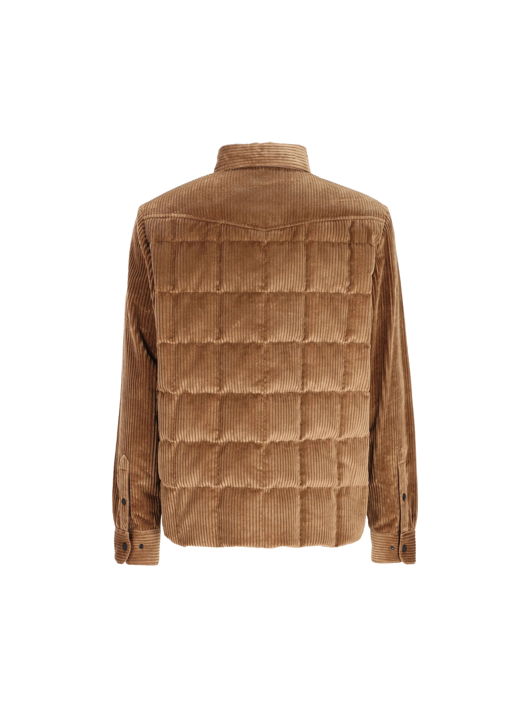 Piumino a camicia in velluto. M1G00004 54AL0246 MONCLER GRENOBLE