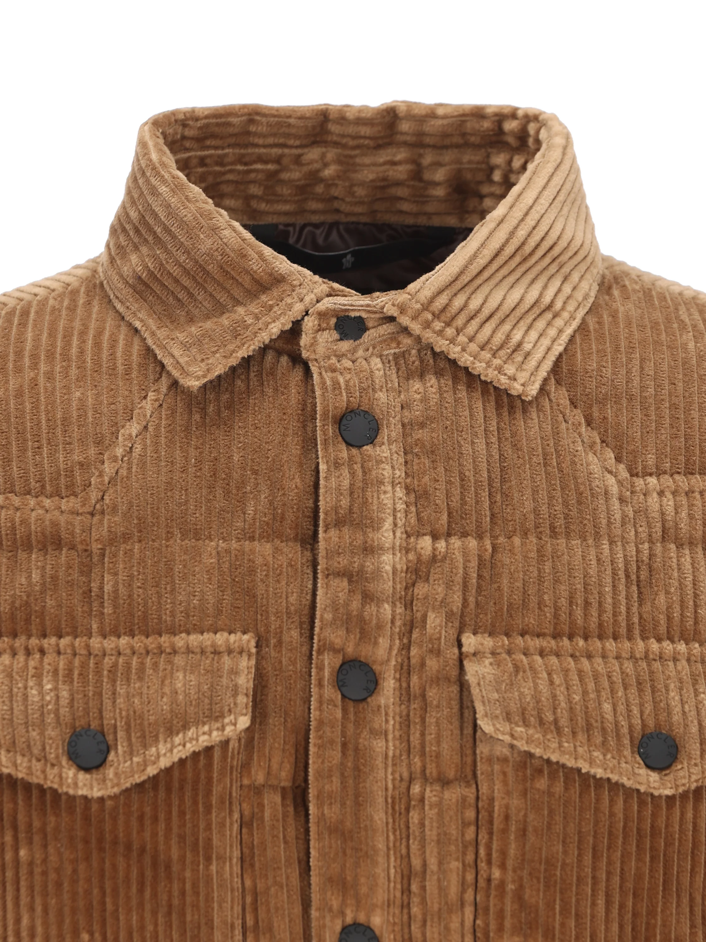 Piumino a camicia in velluto. M1G00004 54AL0246 MONCLER GRENOBLE