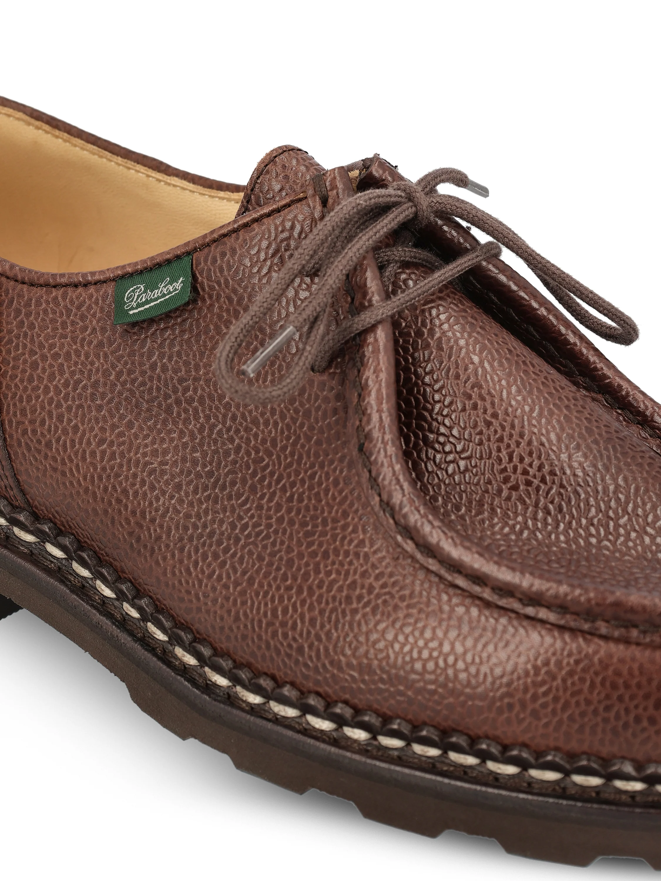 Stringate in pelle. 715634 MICHAEL MARCHEMARRON-GR EBENE PARABOOT
