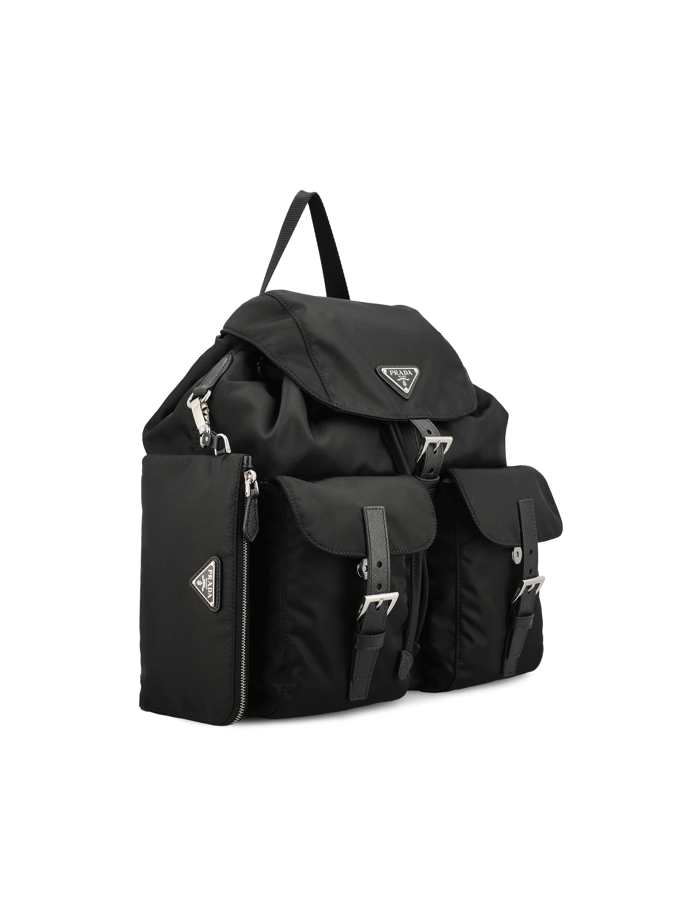 Zaino Medium in Re-Nylon con Pouch Rimovibile 1BZ811 RV44F0002 PRADA 
