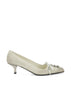 Décolleté in Pelle Effetto Anticato Talco 1I612O V69F0K74 PRADA 