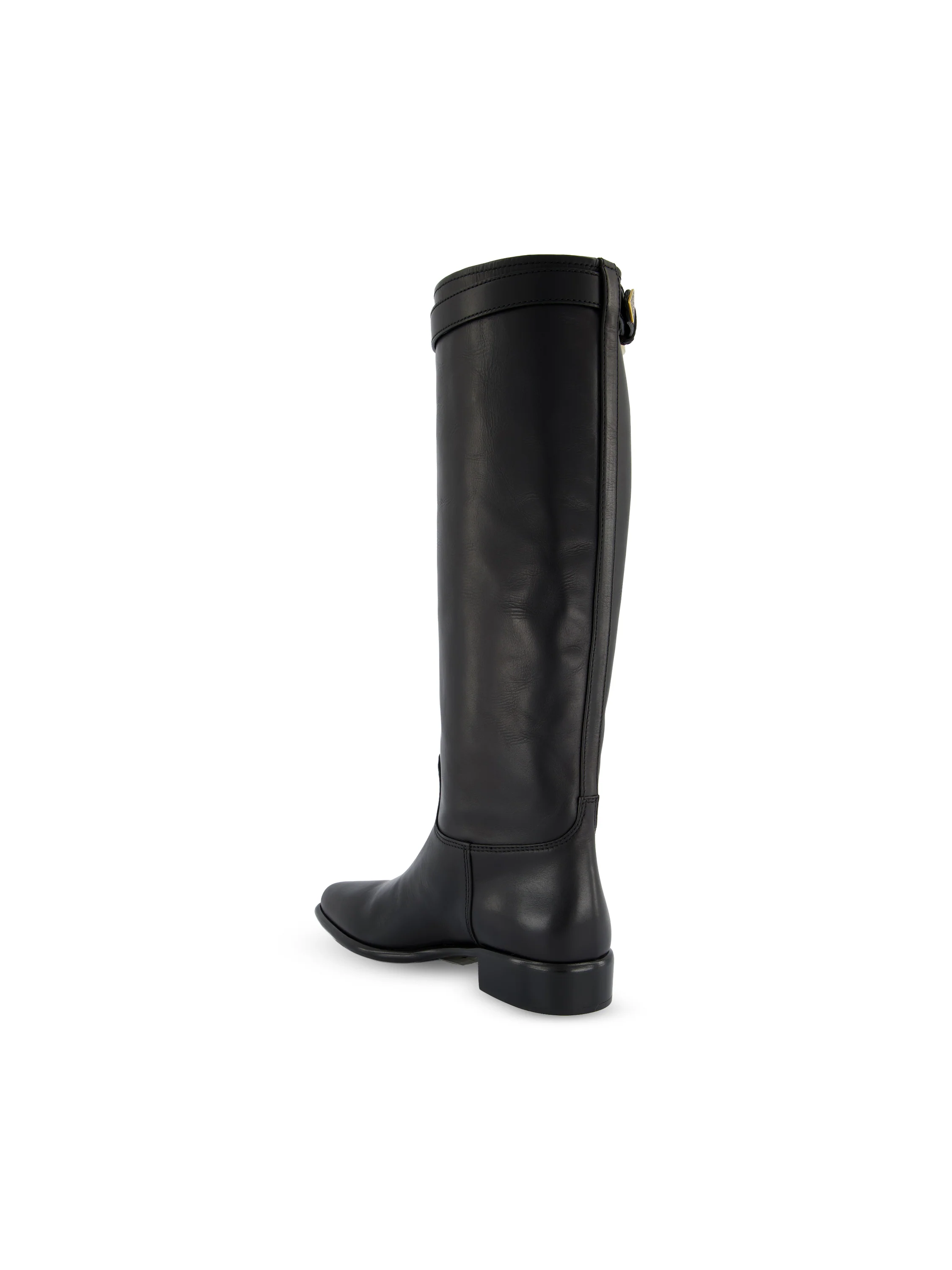 Stivali Alti in Pelle di Vitello Nera 1W666O 7V6F0002 PRADA 