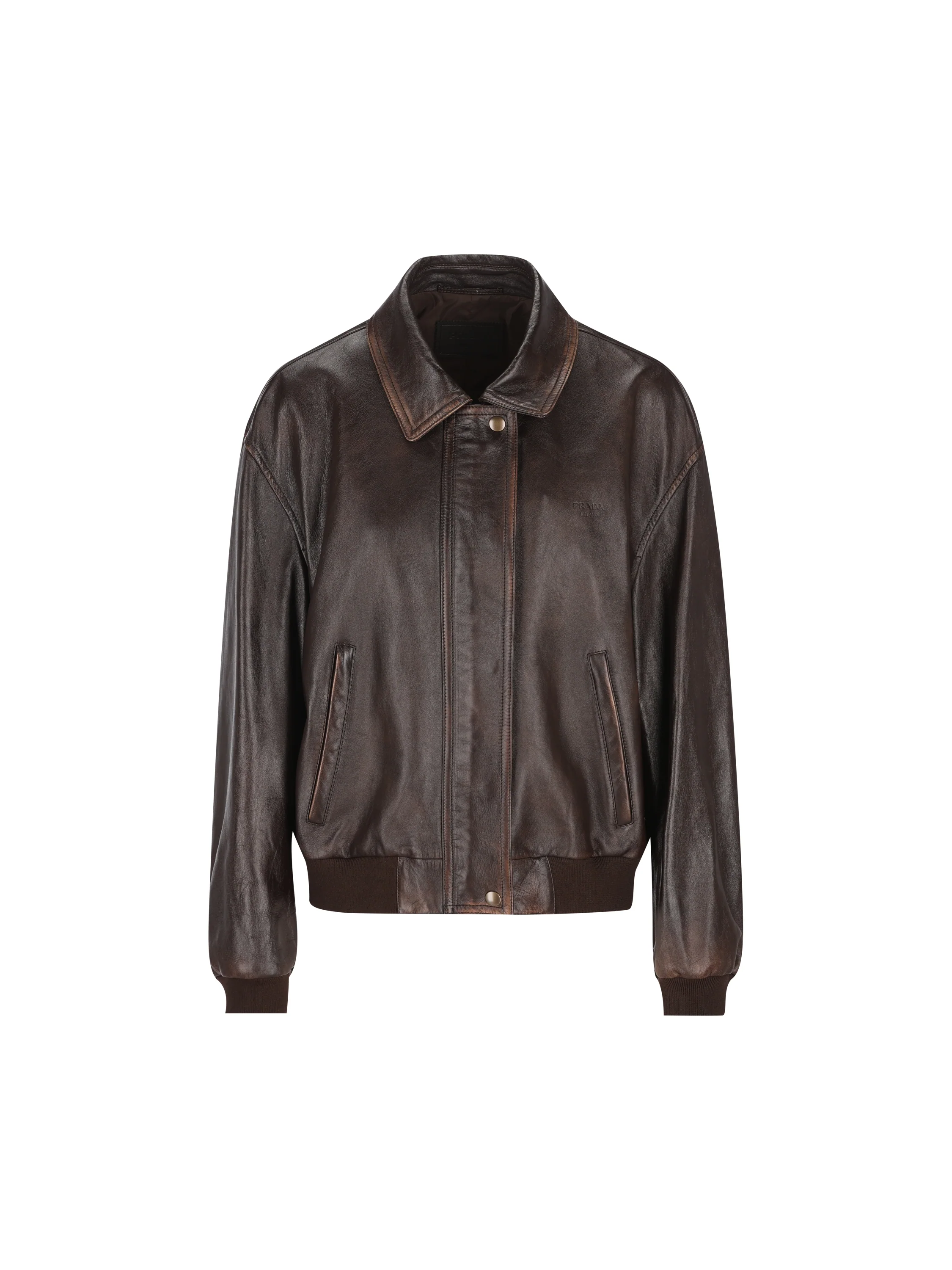 Bomber in pelle 58A303 16ILF0003 PRADA 