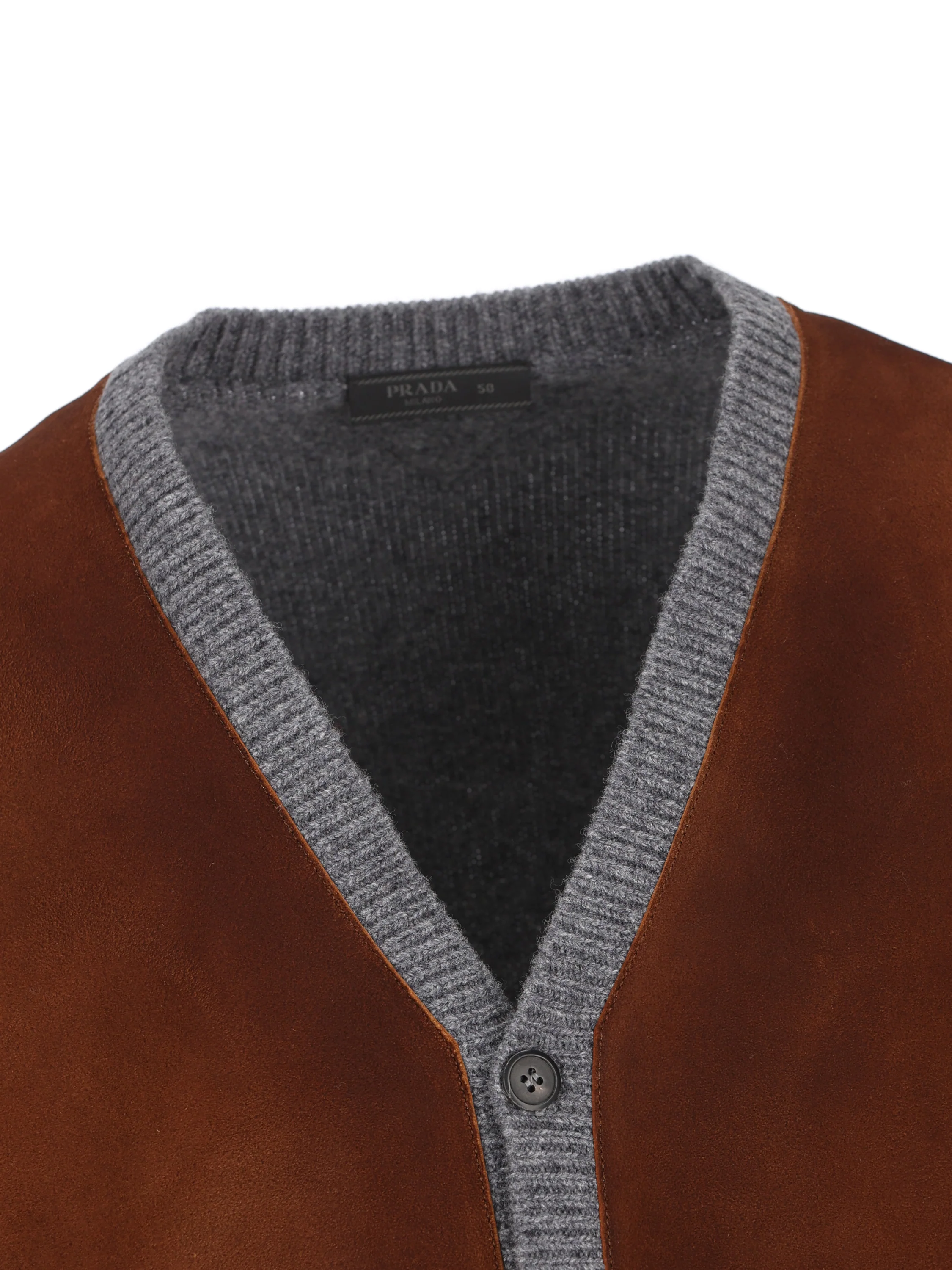 Cardigan realizzato in lana vergine. UMG475 6004F0480 PRADA 