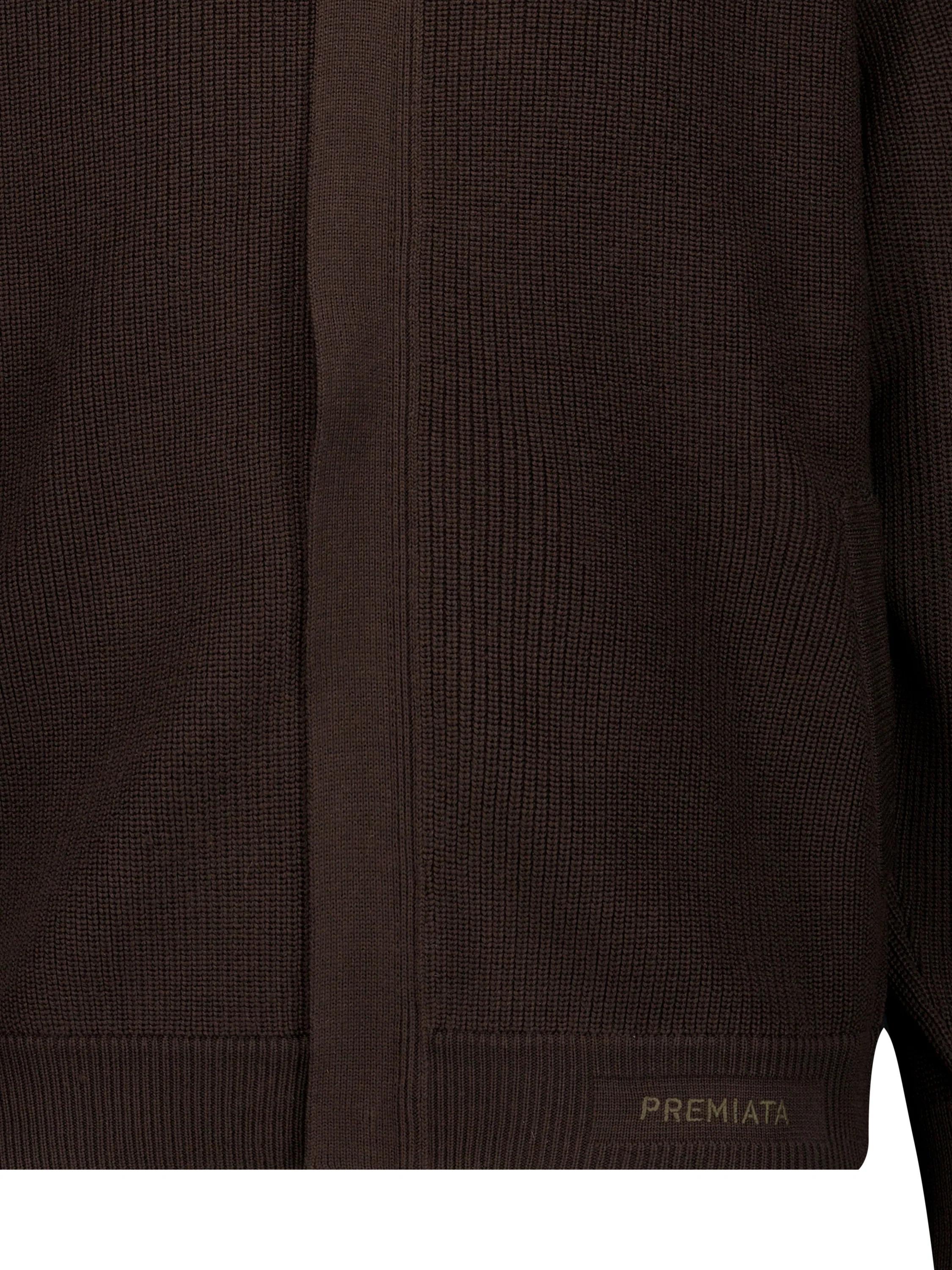 Bomber realizzato in lana merino. PMG54T BROWN PREMIATA 