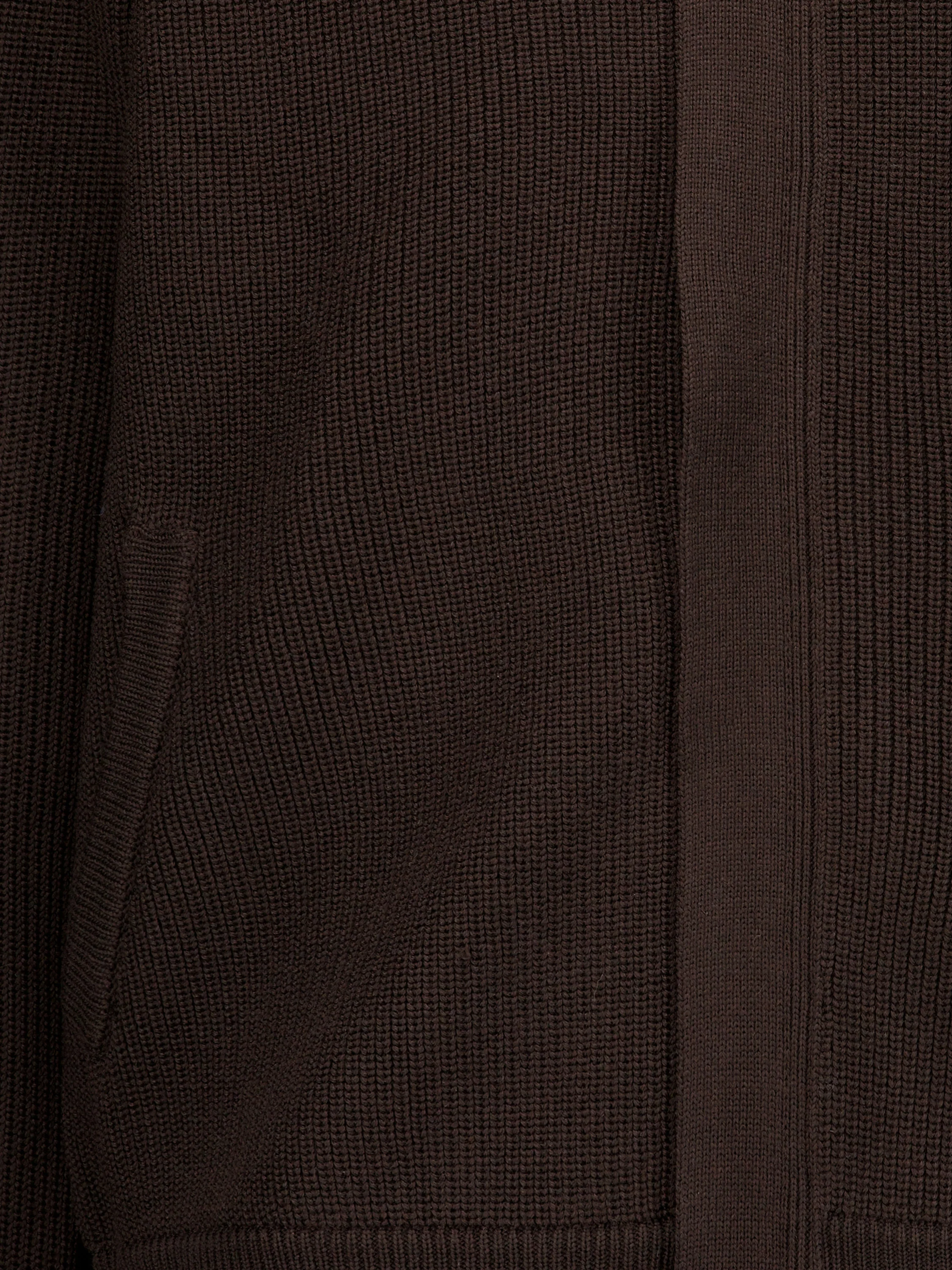 Bomber realizzato in lana merino. PMG54T BROWN PREMIATA 