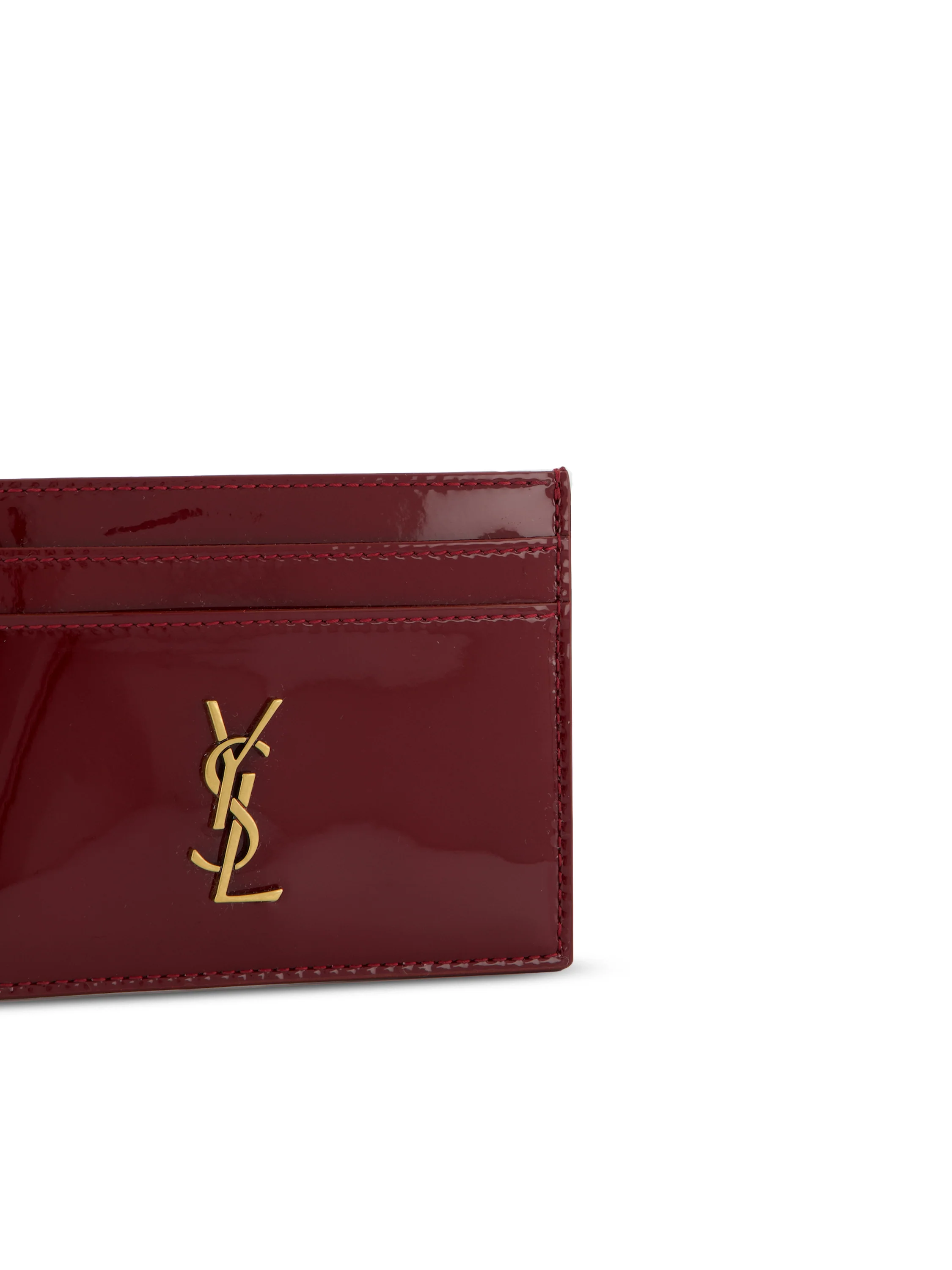 Portacarte realizzato in pelle lucida. 837663 B870W6259 SAINT LAURENT