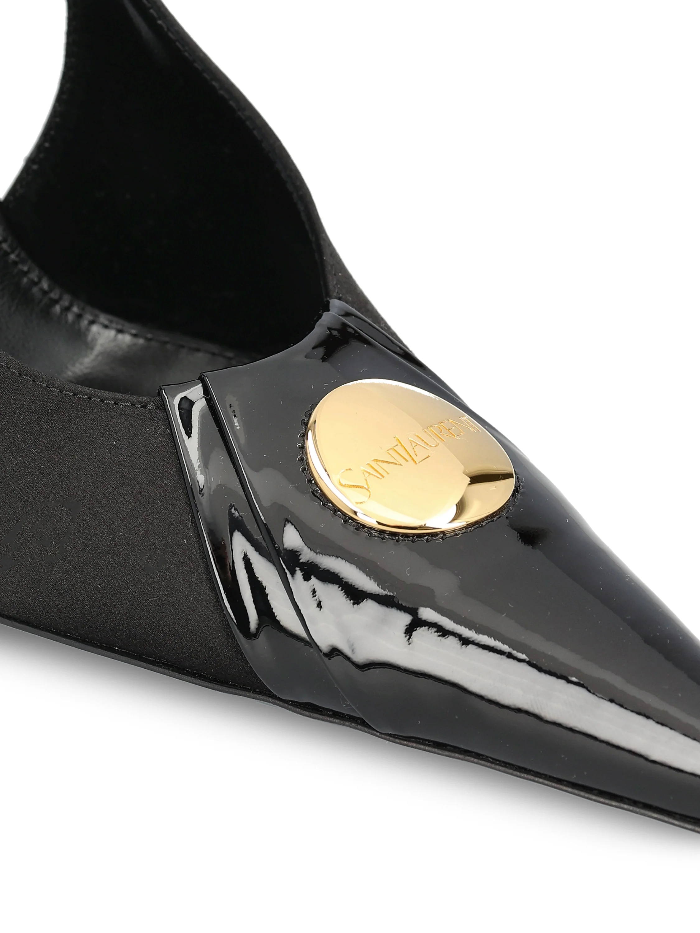 Slingback realizzate in tessuto e pelle. A001CW 9QNCN1000 SAINT LAURENT 