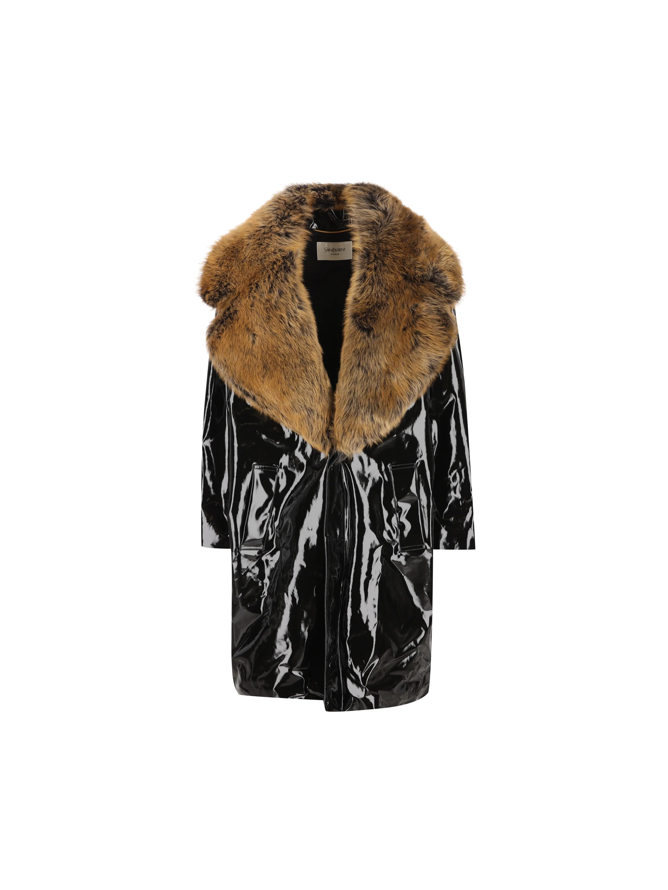Cappotto realizzato in tela verniciata. A003IK Y4L591000 SAINT LAURENT 