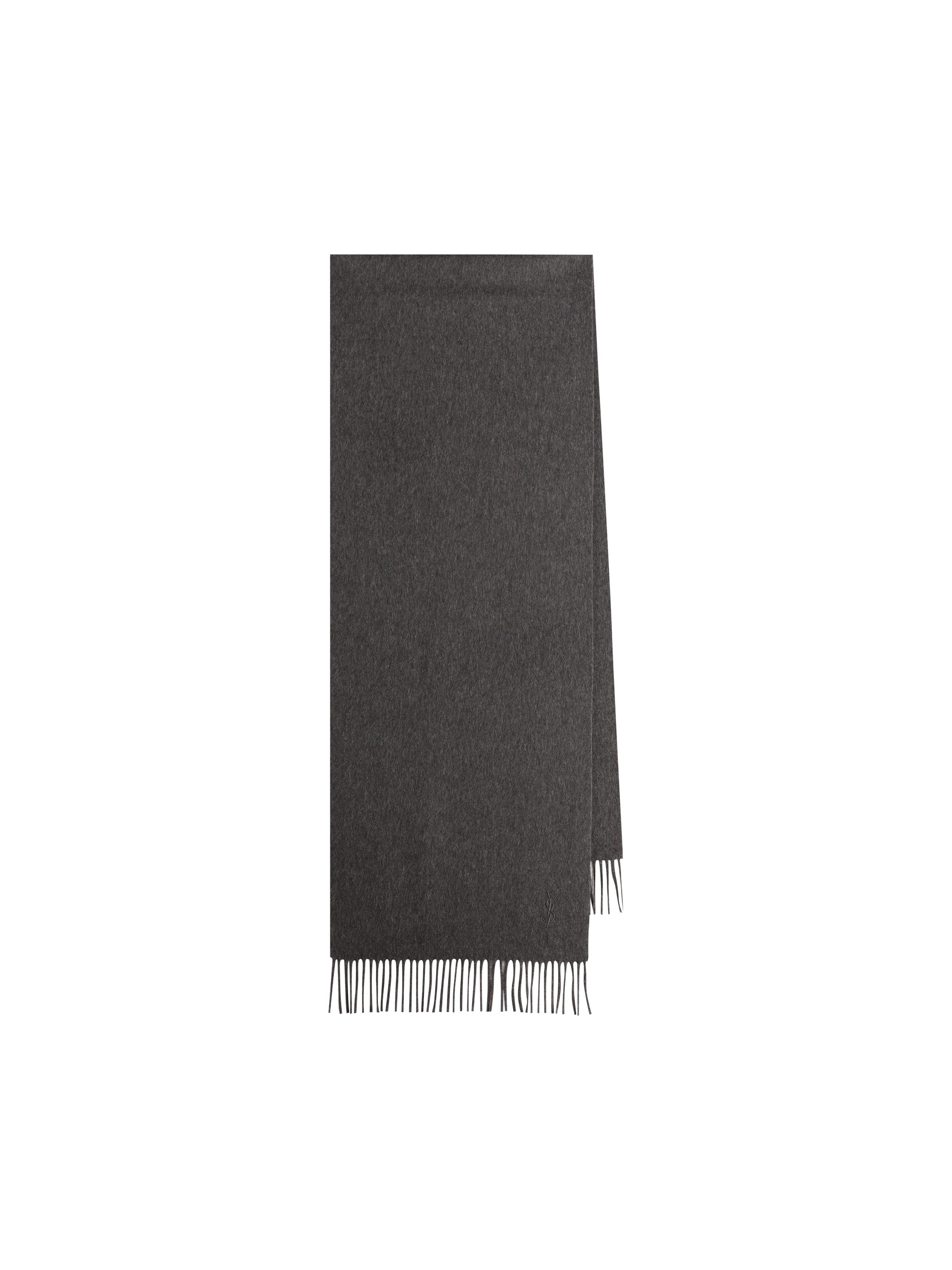 Sciarpa in Cashmere Nera con Monogram YSL A006VO 3Y2011100 SAINT LAURENT 