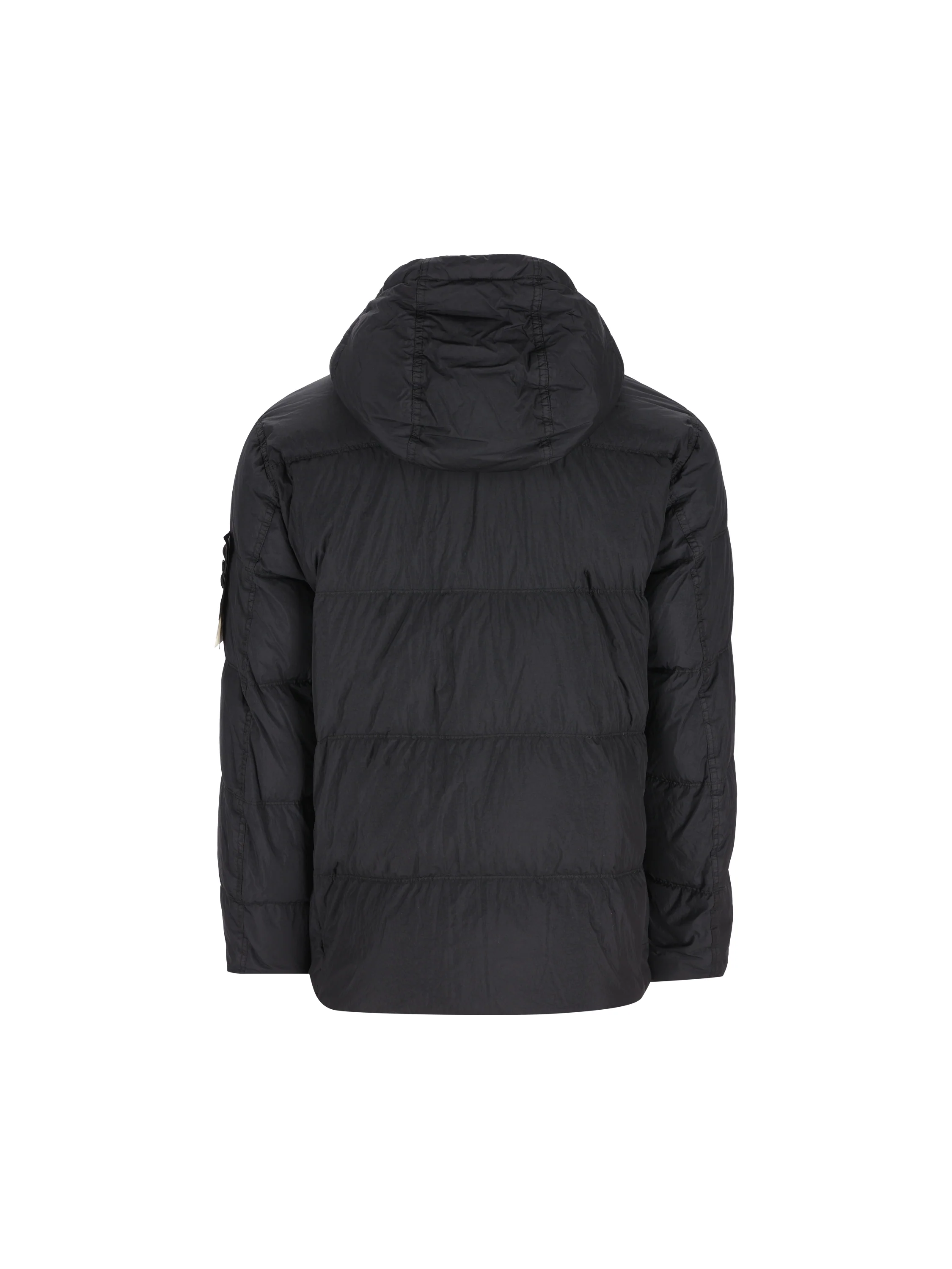 Piumino con cappuccio in nylon rep riciclato leggero 4100037 S0A23V0020 STONE ISLAND