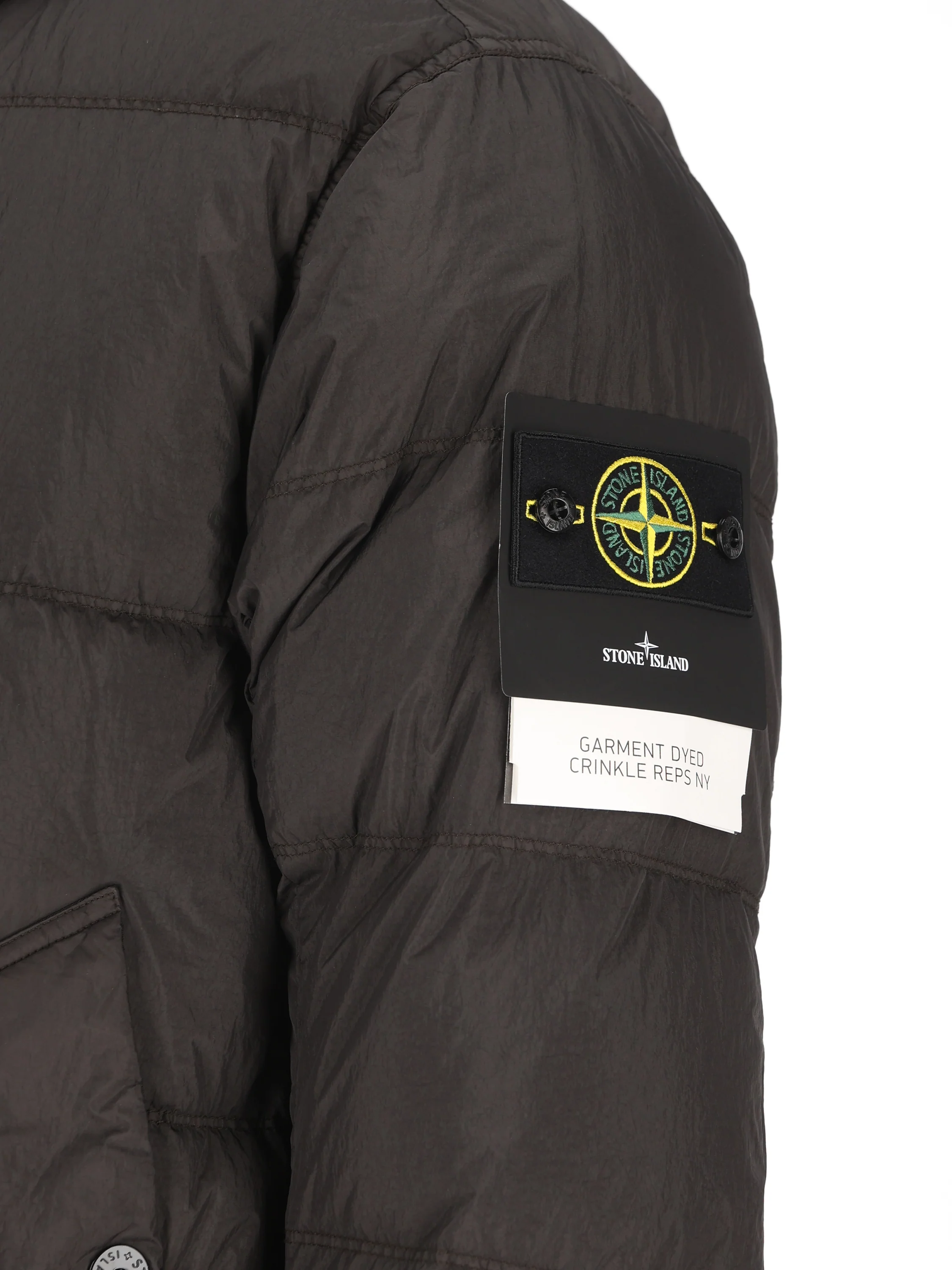 Piumino con cappuccio in nylon rep riciclato leggero 4100037 S0A23V0062 STONE ISLAND