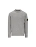 Maglione girocollo in lana d'agnello con dettagli a punto rovescio 5100072 S00A3V0M60 STONE ISLAND 
