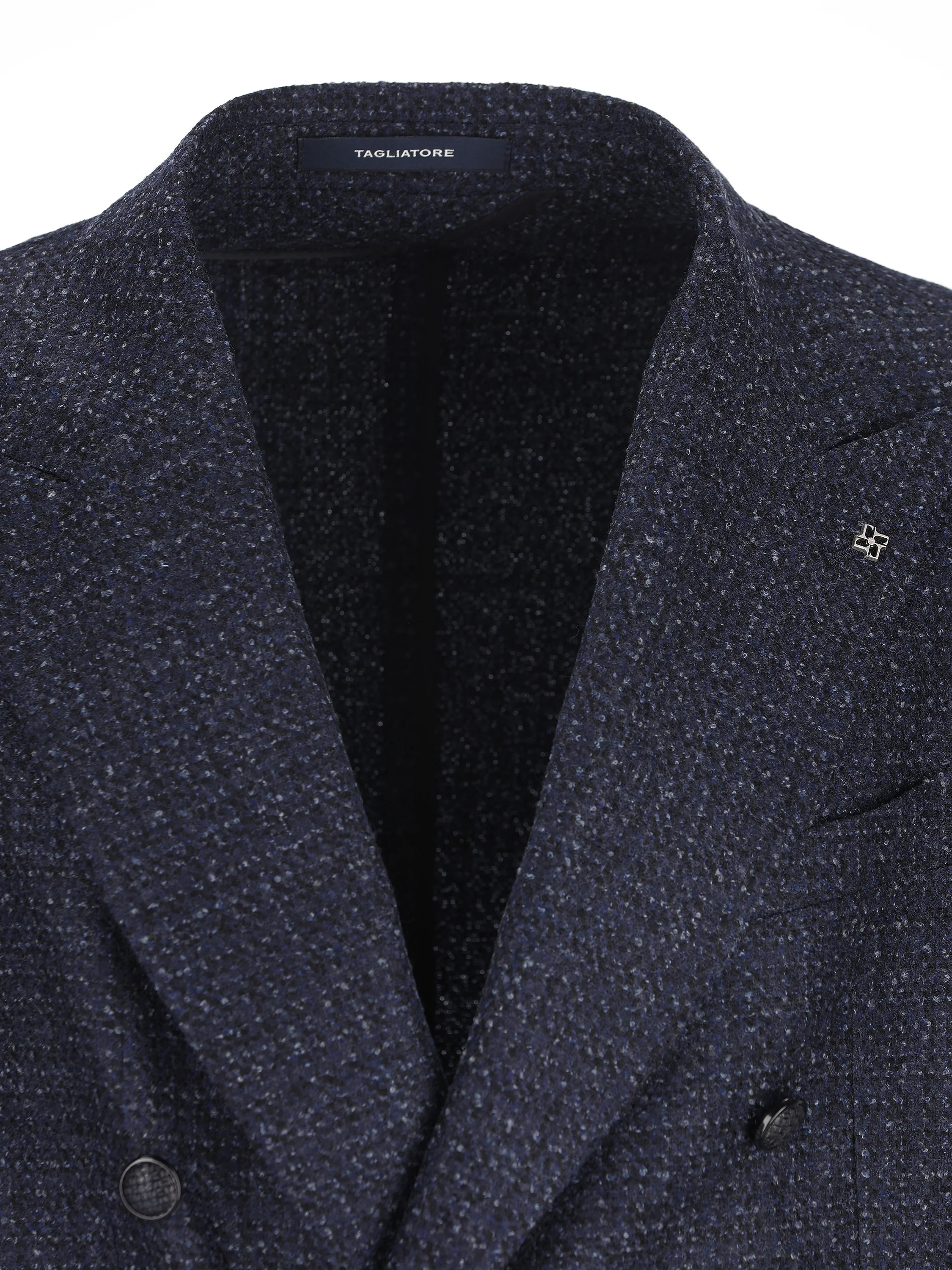 Giacca doppiopetto in lana vergine bouclé 1SHO20K AI440092EB824387 TAGLIATORE 