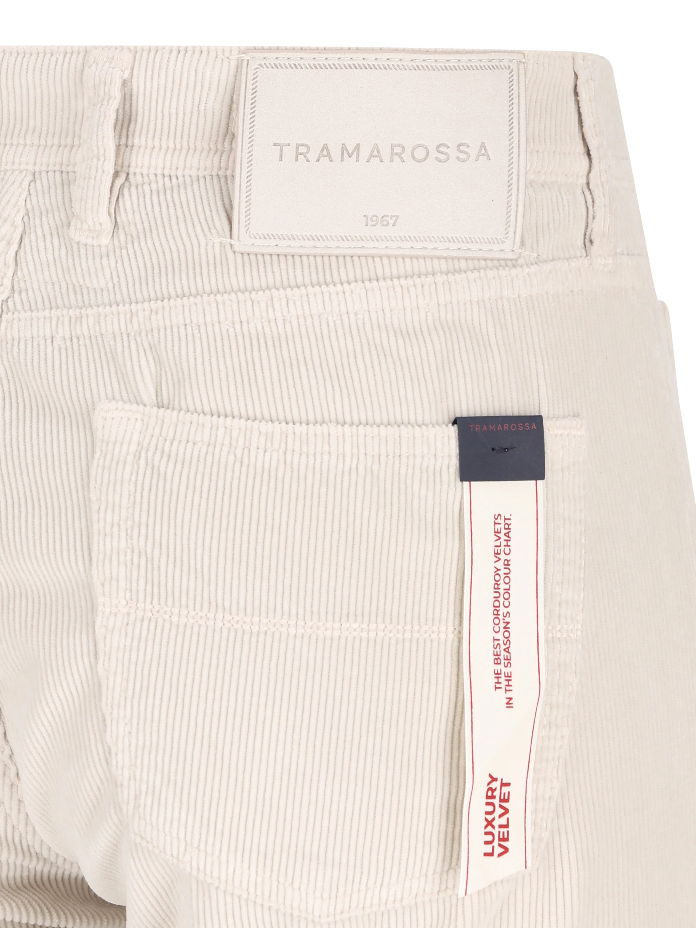 Pantaloni Michelangelo Tramarossa in velluto bianco MICHELANGELO V0050003 TRAMAROSSA 