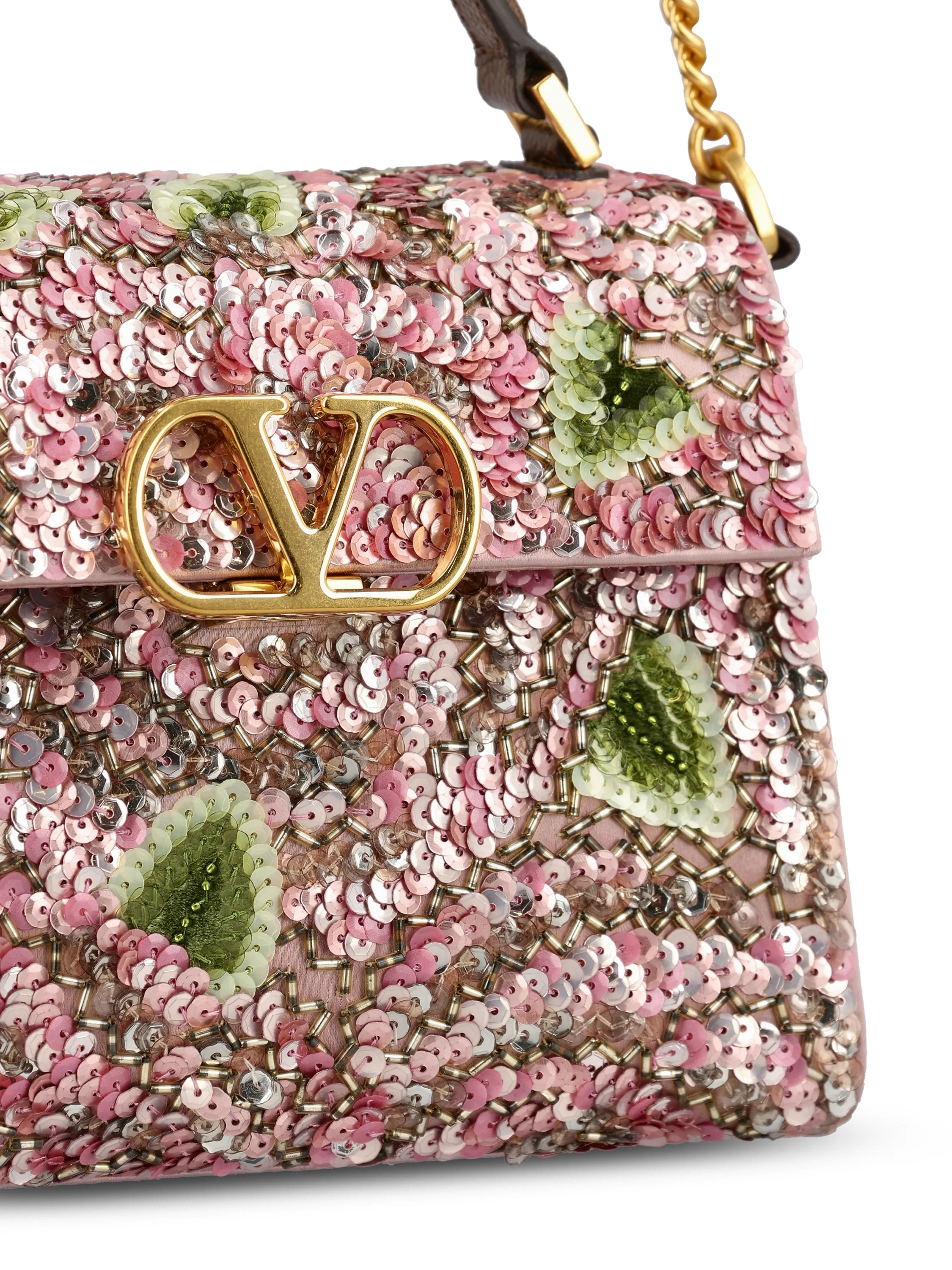 Borsa realizzata in raso e pailettes. 8W0B0R91RHQ 0DU VALENTINO GARAVANI 