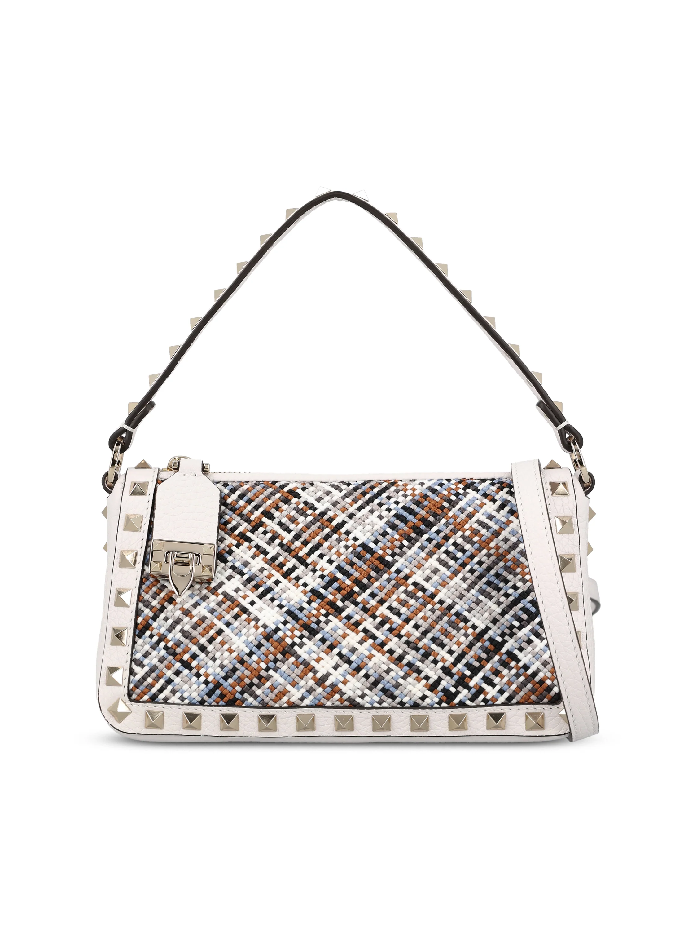 Borsa realizzata in pelle e tessuto. 8W0B0T05EFW 6Q7 VALENTINO GARAVANI