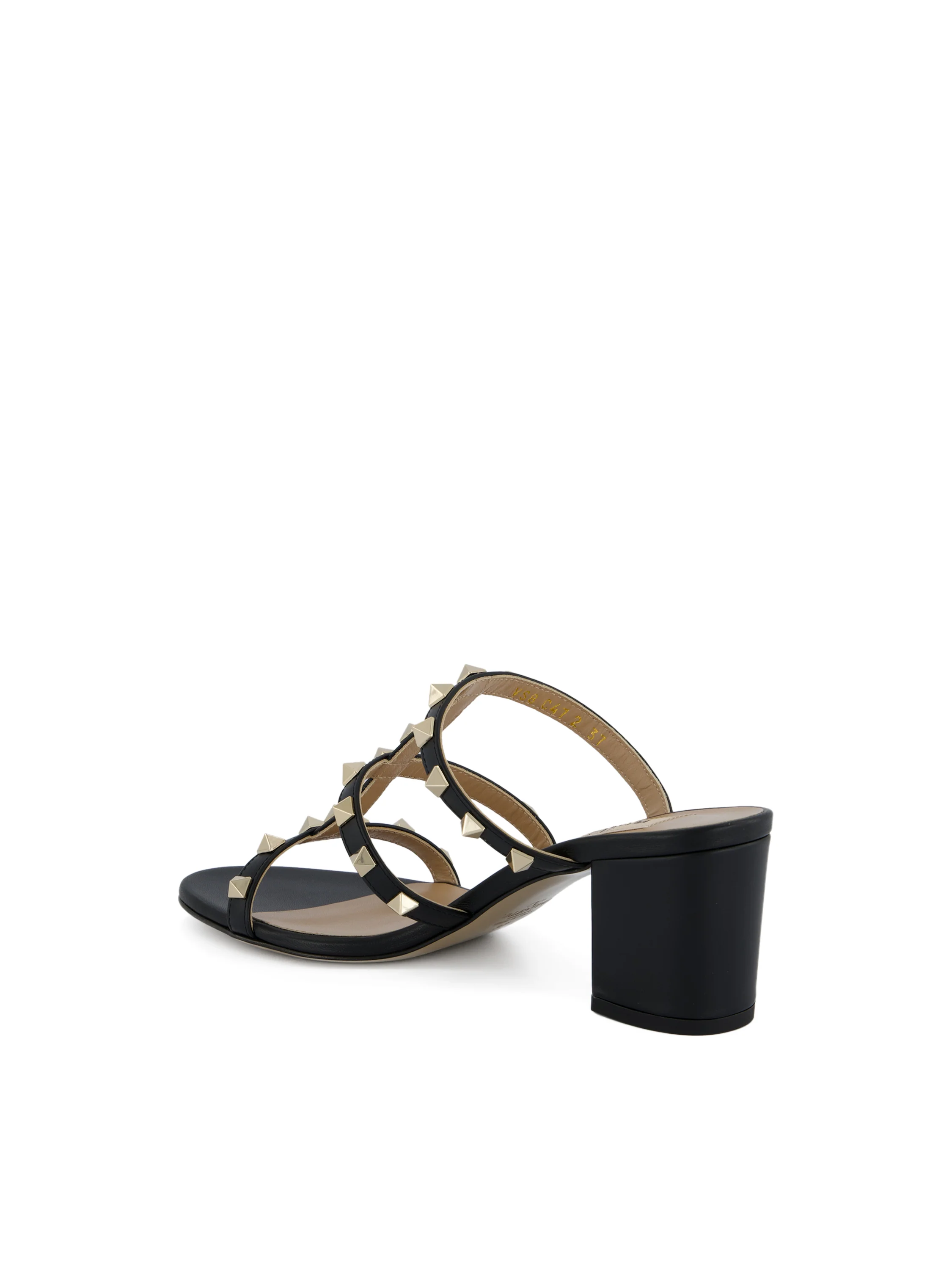 Sandalo Valentino Garavani Rockstud in vitello. 8W2S0C47VOD 0NO VALENTINO GARAVANI 