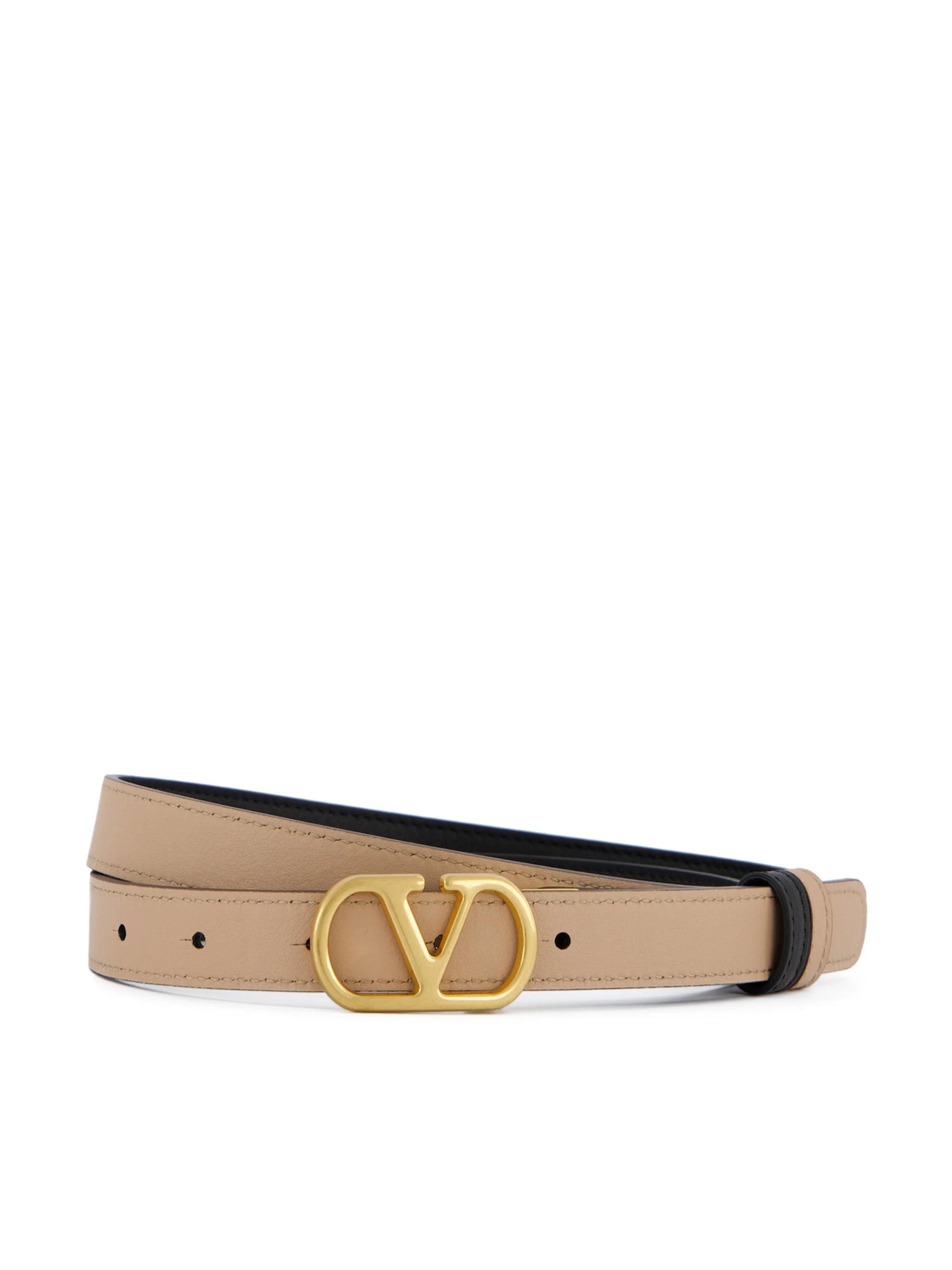 Cintura reversibile VLogo Signature Valentino Garavani in Vitello lucido 8W2T0SU8IYR DVW VALENTINO GARAVANI
