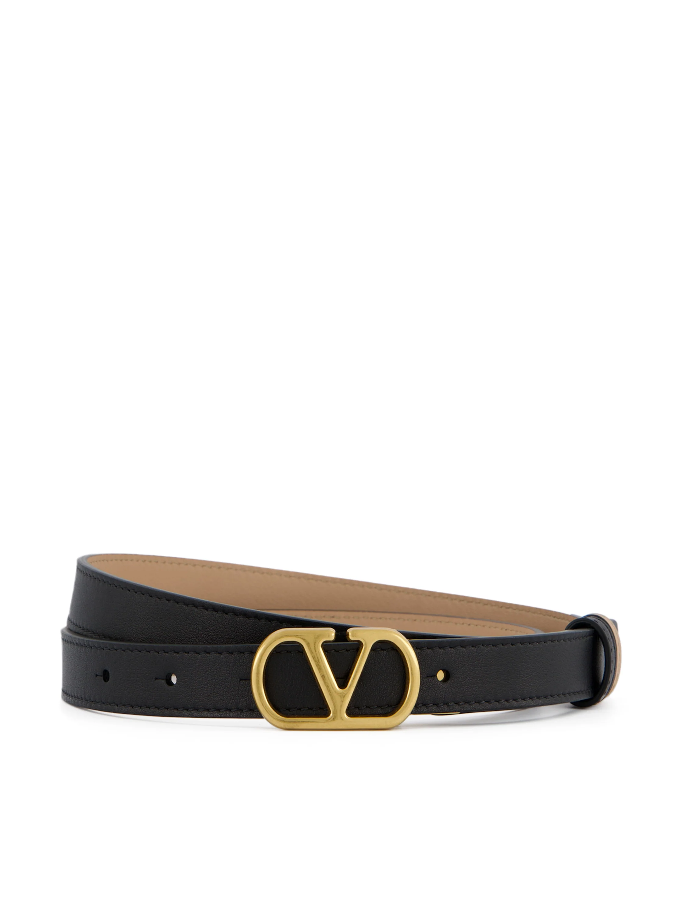 Cintura reversibile VLogo Signature Valentino Garavani in Vitello lucido 8W2T0SU8IYR DVW VALENTINO GARAVANI 