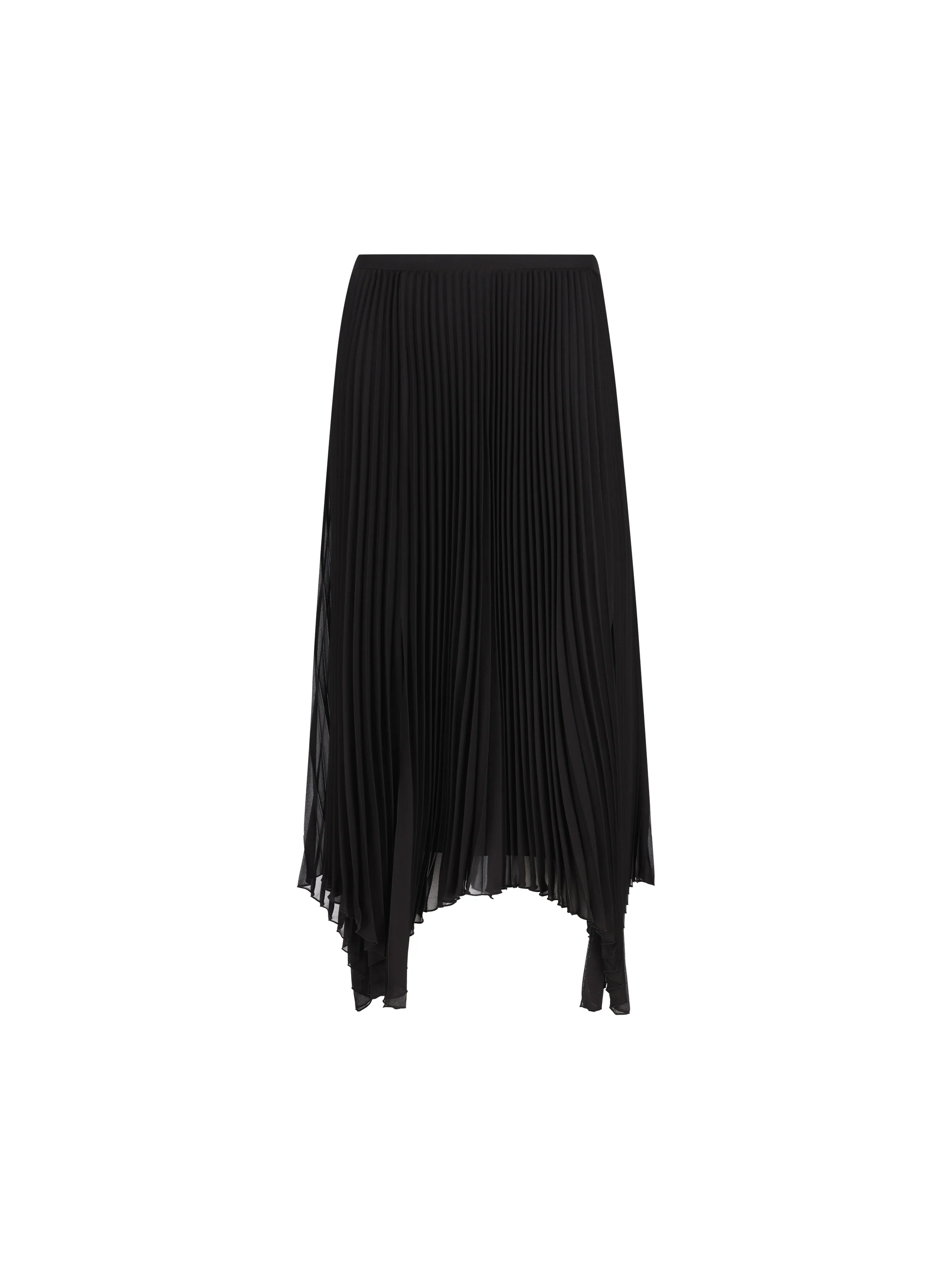 Gonna midi in light georgette plissé 9B0RAFR6AJT 0NO VALENTINO GARAVANI 