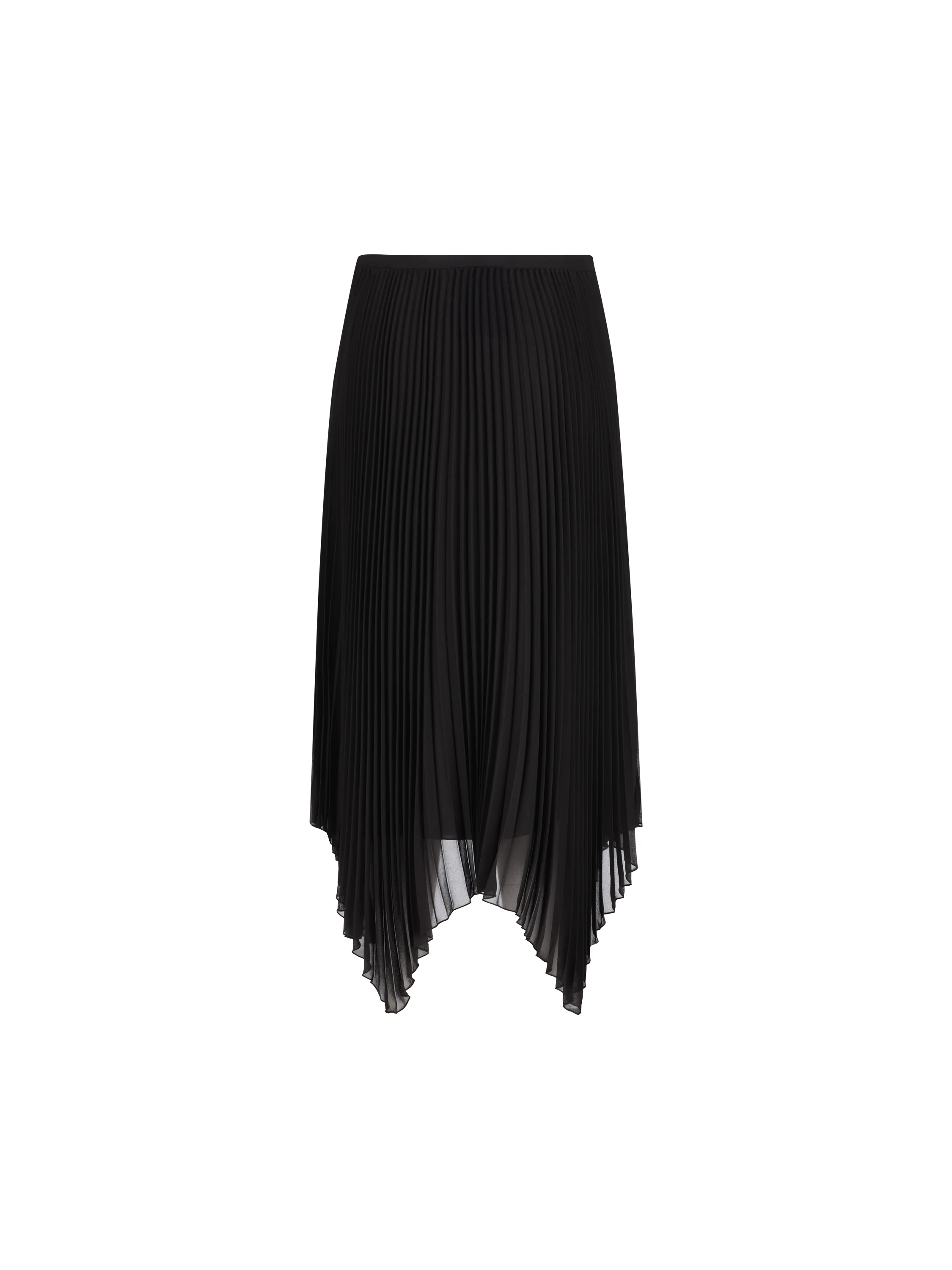 Gonna midi in light georgette plissé 9B0RAFR6AJT 0NO VALENTINO GARAVANI