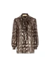 Camicia realizzata in seta e fibra metallzzata. 9B3AB8Q0AEA WV9 VALENTINO GARAVANI 