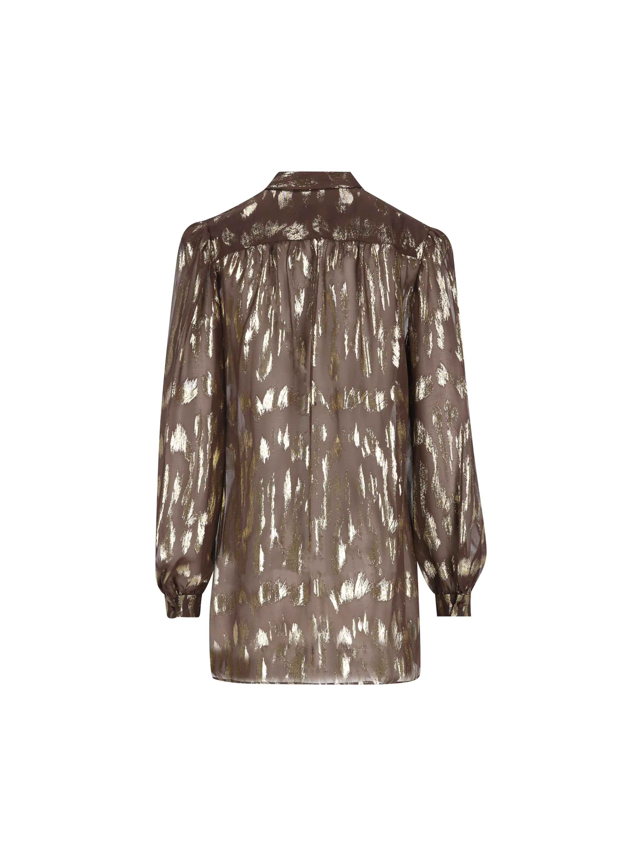 Camicia realizzata in seta e fibra metallzzata. 9B3AB8Q0AEA WV9 VALENTINO GARAVANI