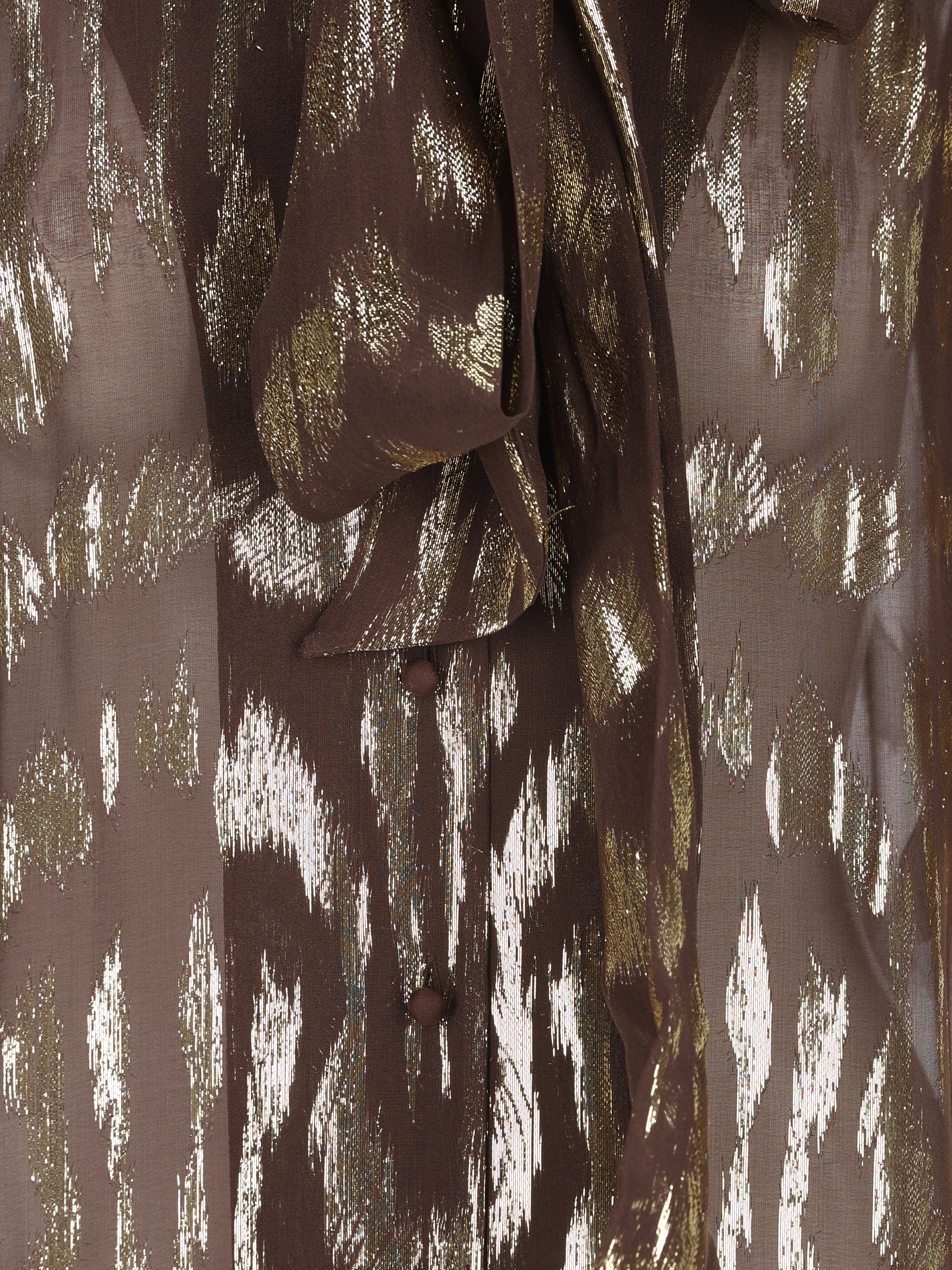 Camicia realizzata in seta e fibra metallzzata. 9B3AB8Q0AEA WV9 VALENTINO GARAVANI 