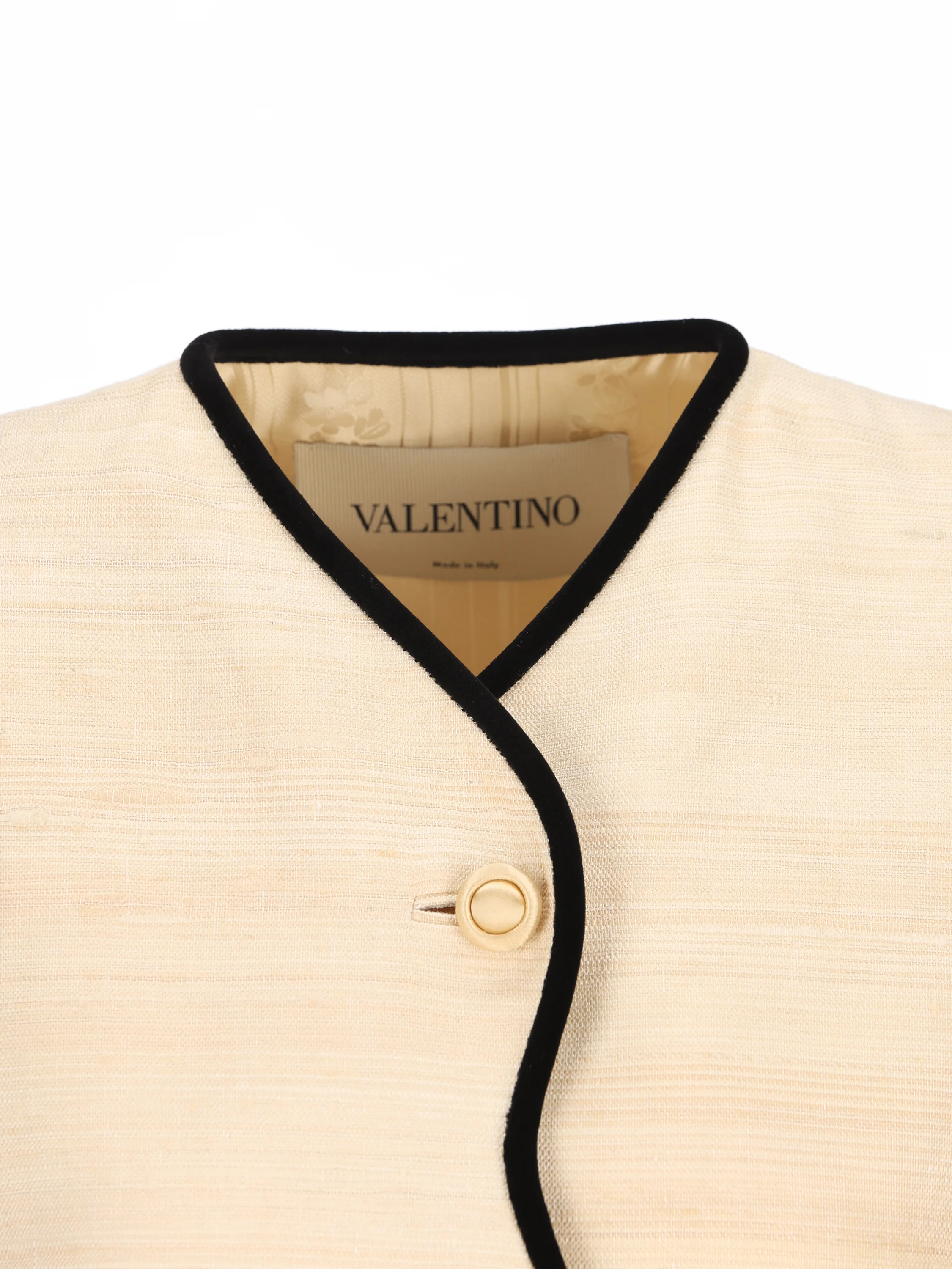 Giacca in silk linen canvas. 9B3CE5X5A9F 4KQ VALENTINO GARAVANI 