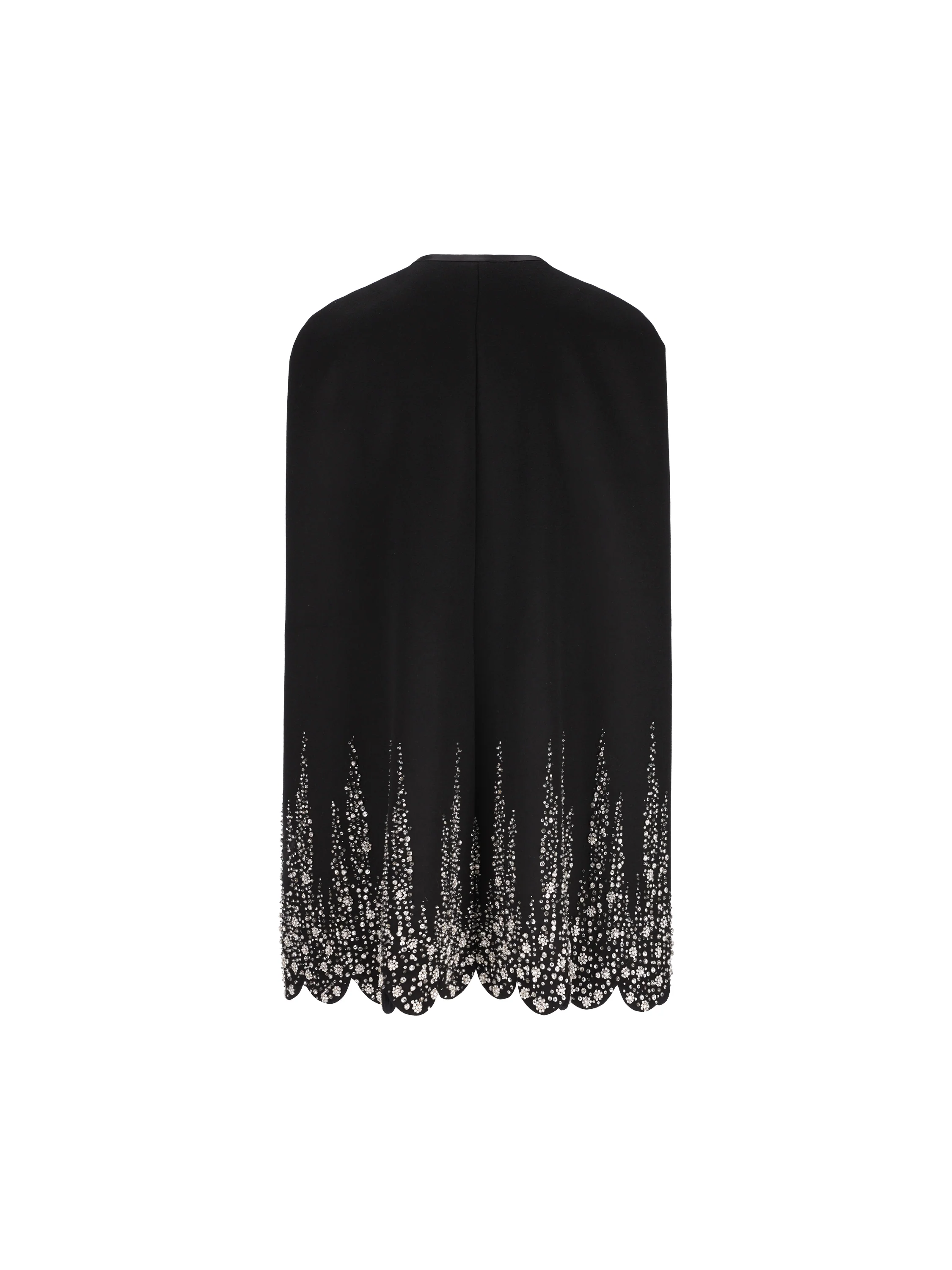 Valentino Garavani Cappa Ricamata in Compact Drap 9B3CG4YA6JA NUD VALENTINO GARAVANI 