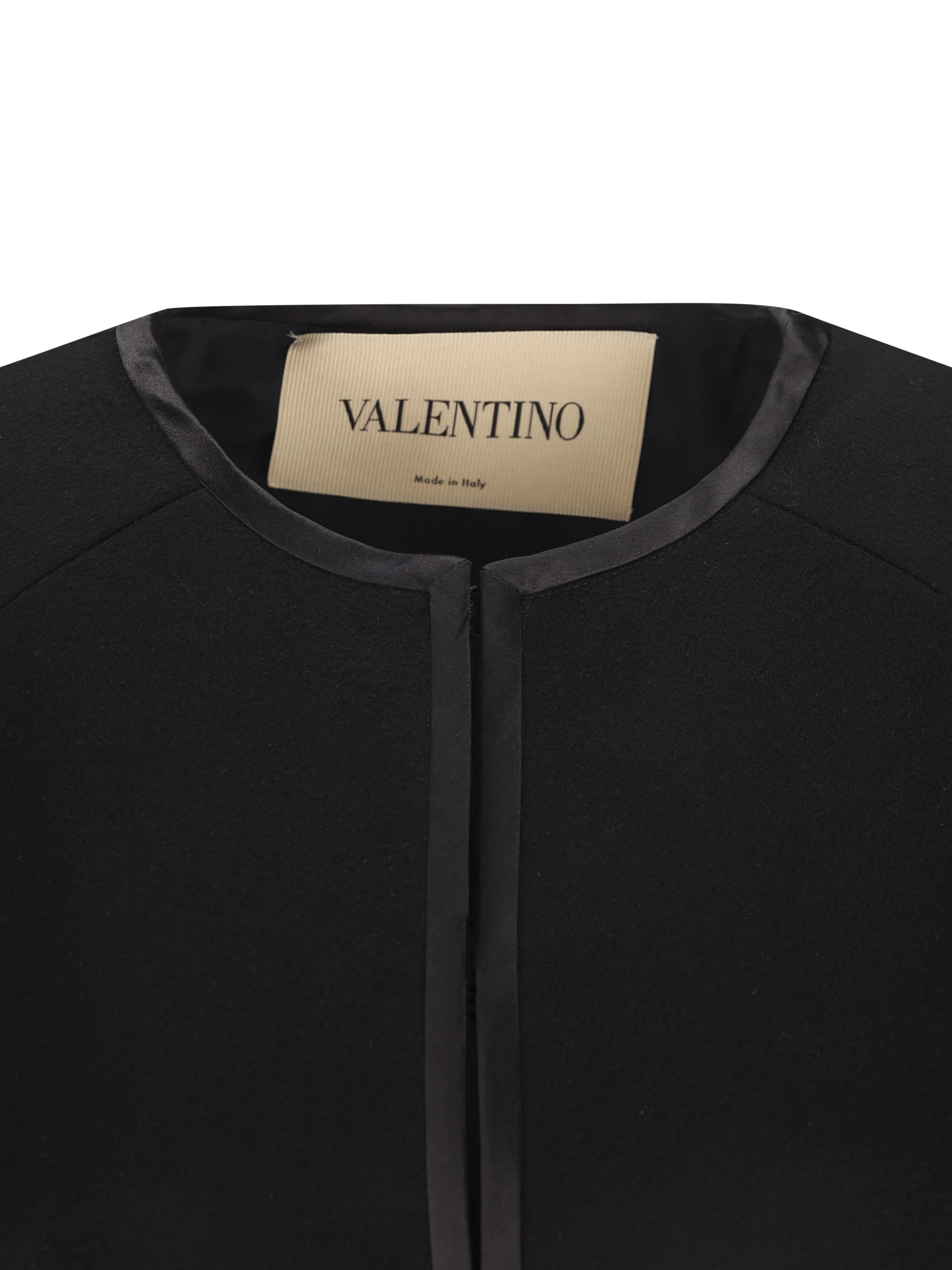 Valentino Garavani Cappa Ricamata in Compact Drap 9B3CG4YA6JA NUD VALENTINO GARAVANI 