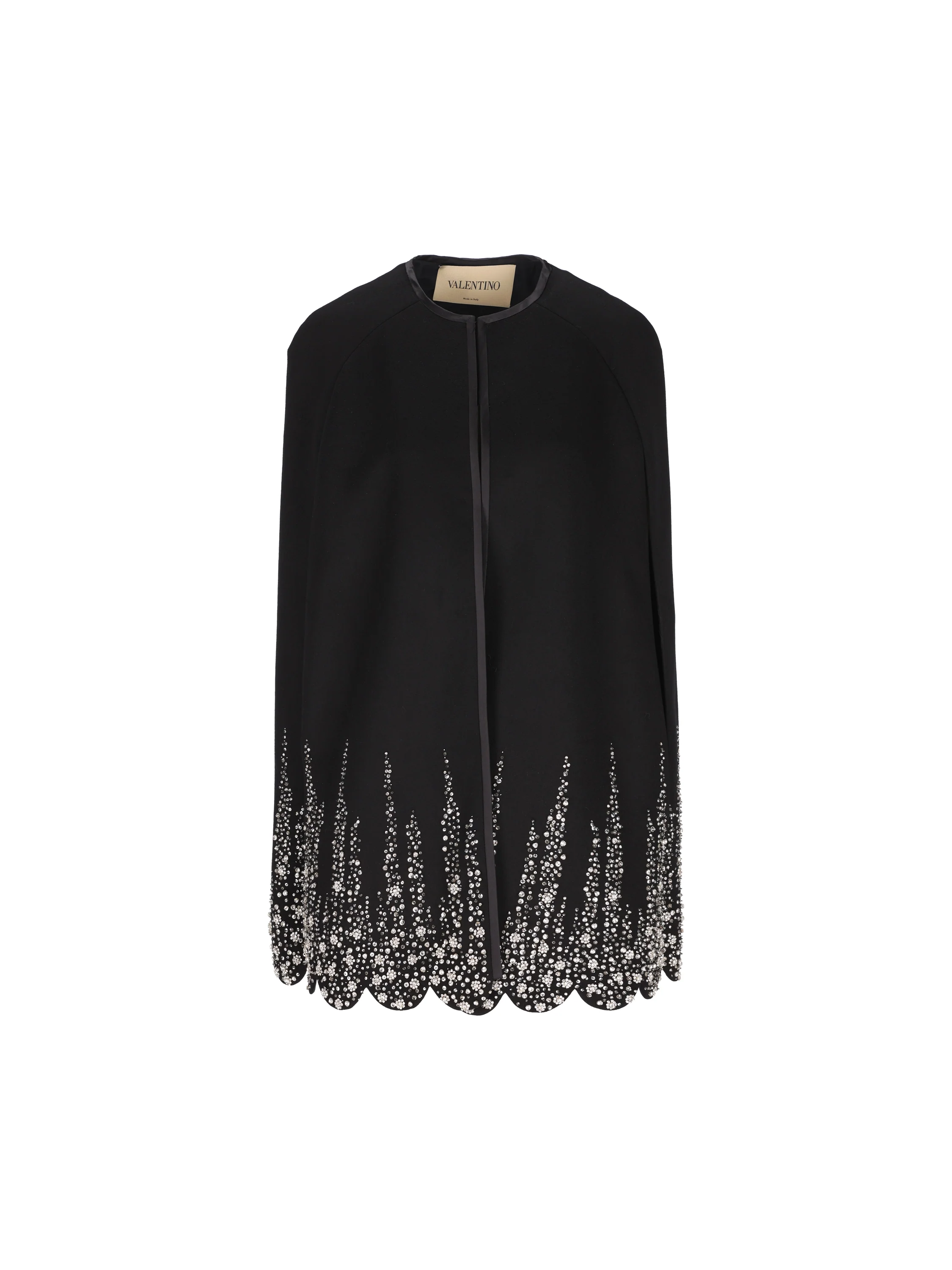 Valentino Garavani Cappa Ricamata in Compact Drap 9B3CG4YA6JA NUD VALENTINO GARAVANI 
