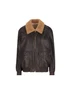 Bomber realizzato in pelle e shearling. 9B3NB16ZAB2 1YN VALENTINO GARAVANI 