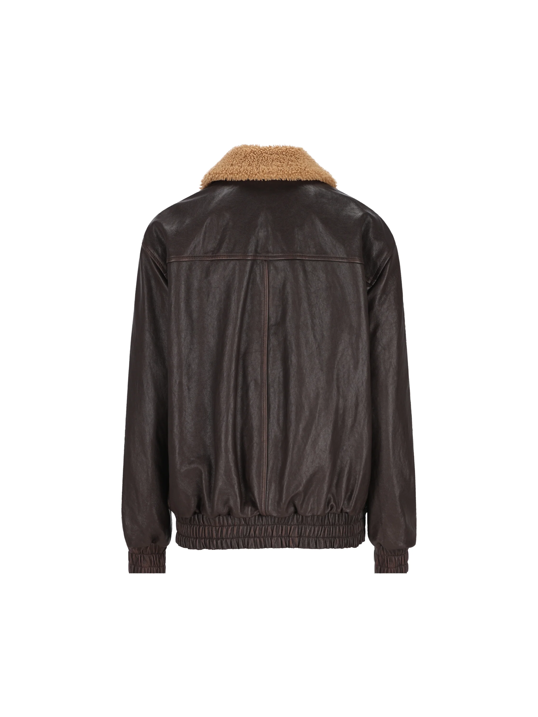 Bomber realizzato in pelle e shearling. 9B3NB16ZAB2 1YN VALENTINO GARAVANI 