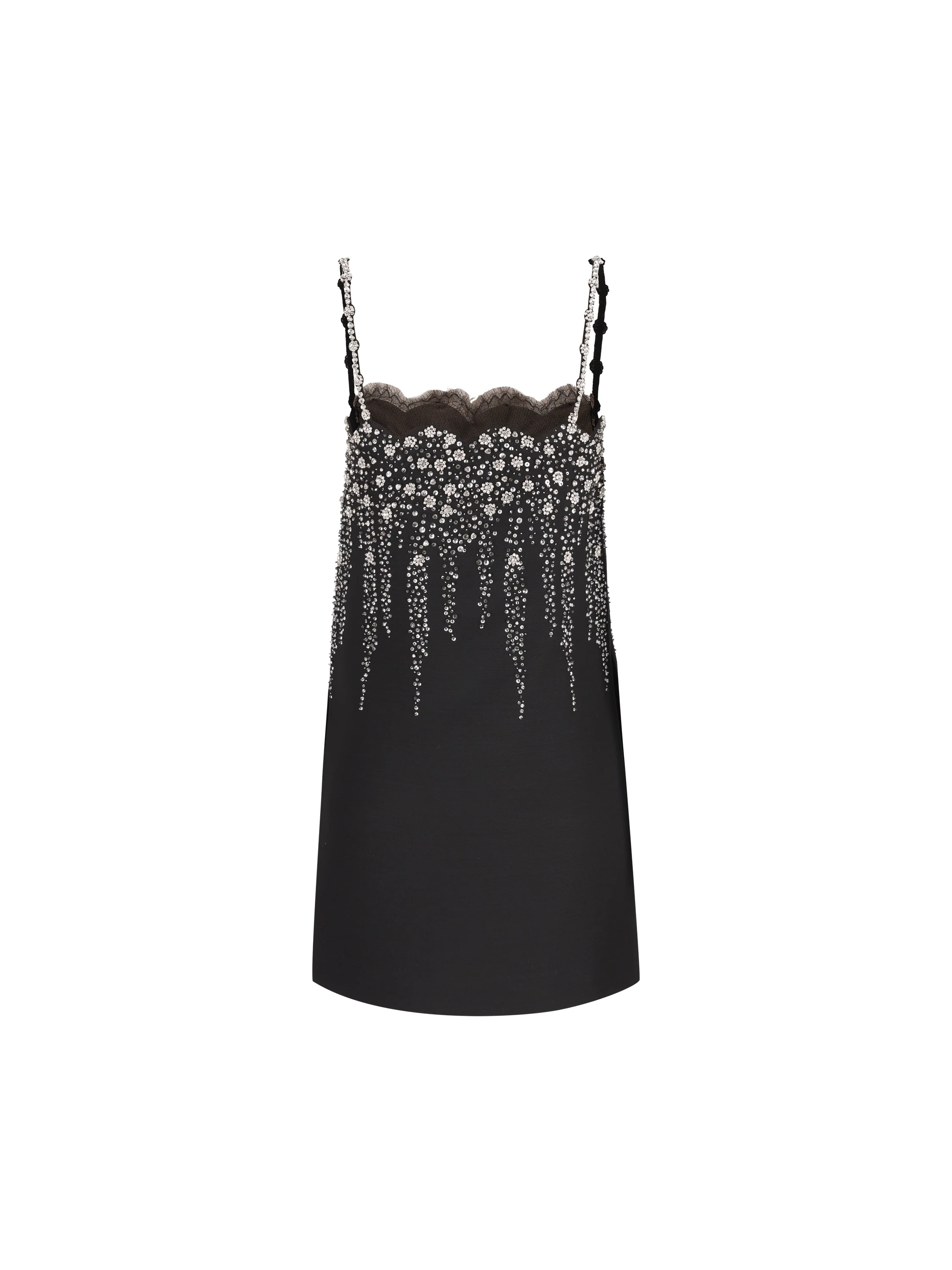Valentino Garavani Abito Corto in Crepe Couture Ricamato 9B3VAH881CF NUD VALENTINO GARAVANI